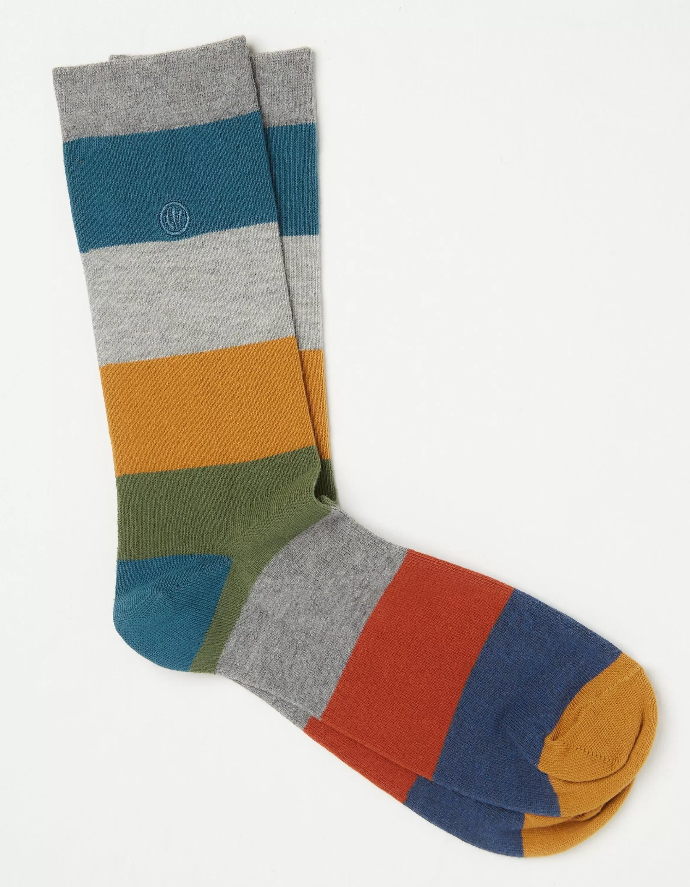 Outlet FatFace 1 Pack Aidan Block Stripe Socks Multi