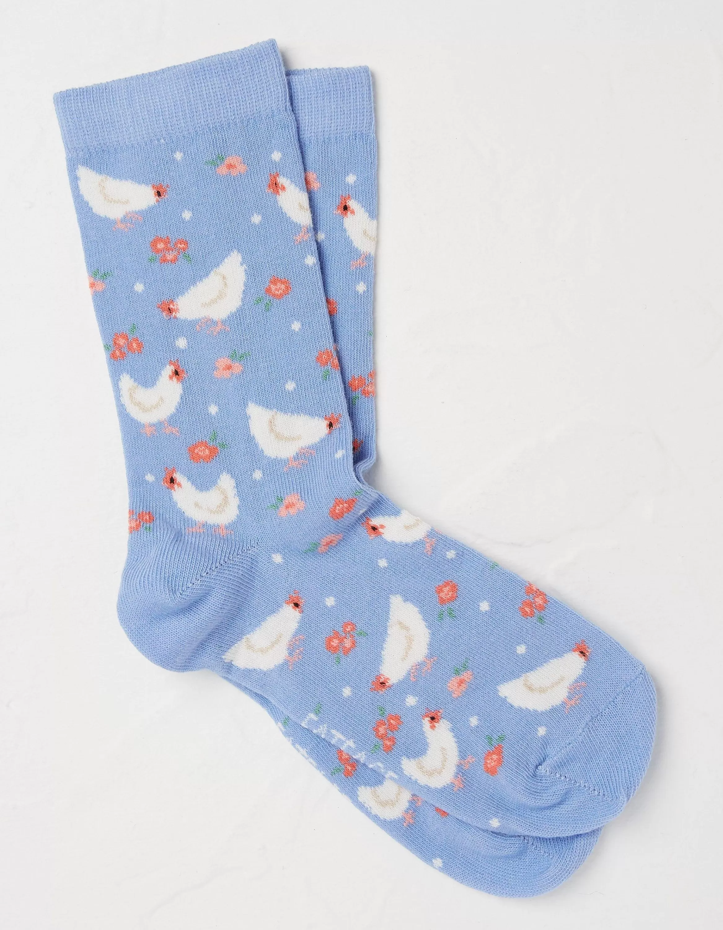 Cheap FatFace 1 Pack Chicken Socks Light Blue