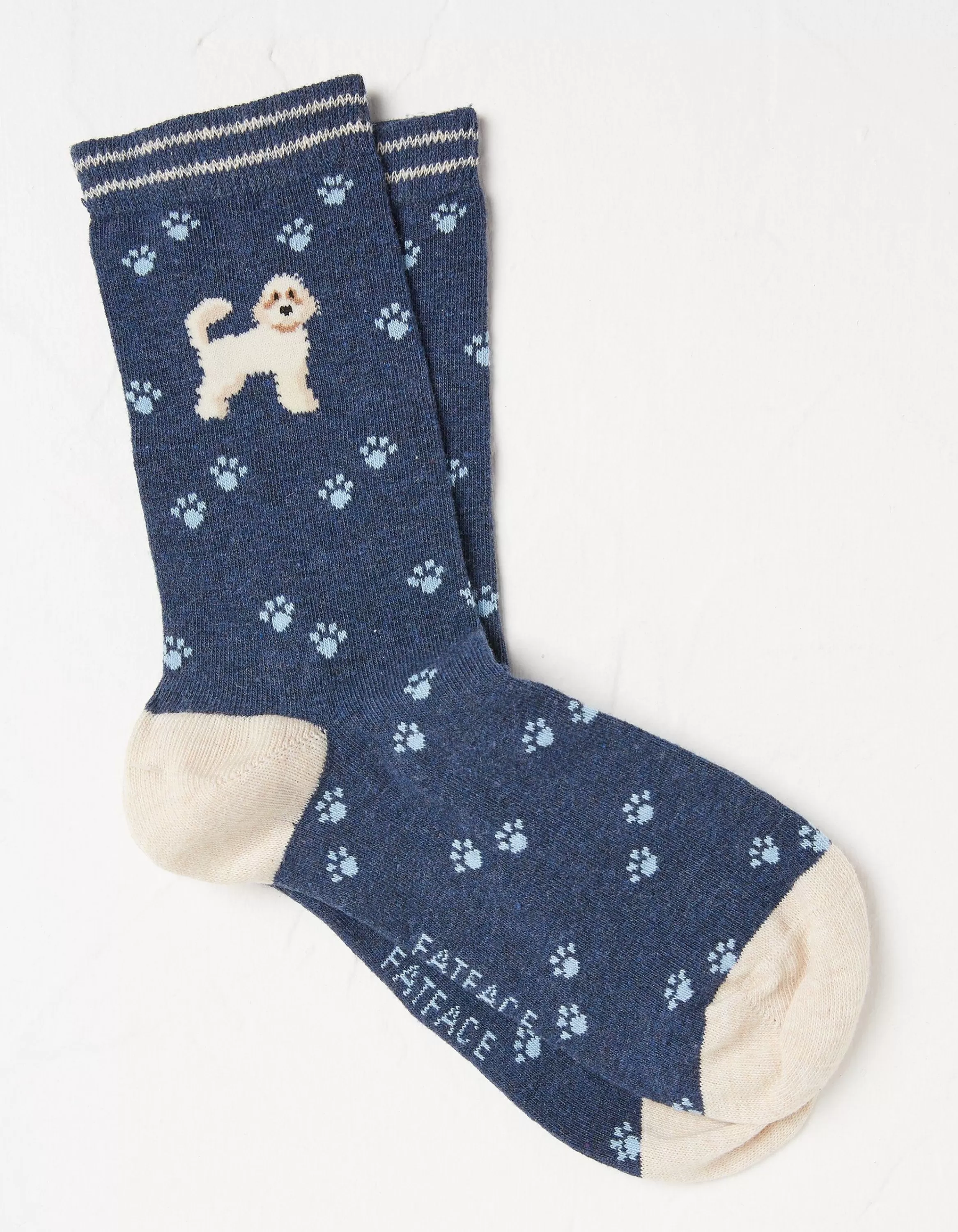 Shop FatFace 1 Pack Cockapoo Socks Navy Marl