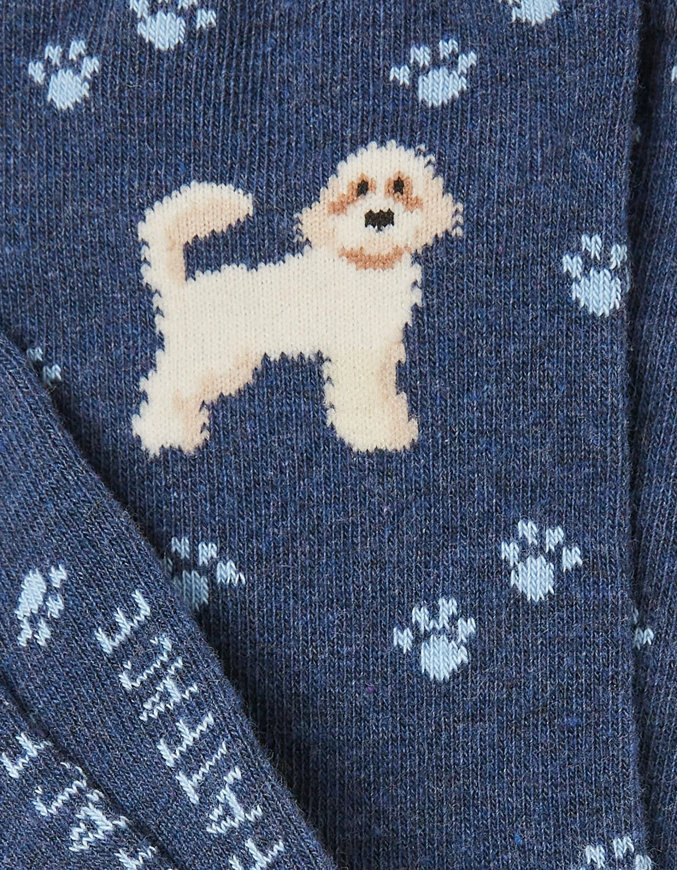 Shop FatFace 1 Pack Cockapoo Socks Navy Marl