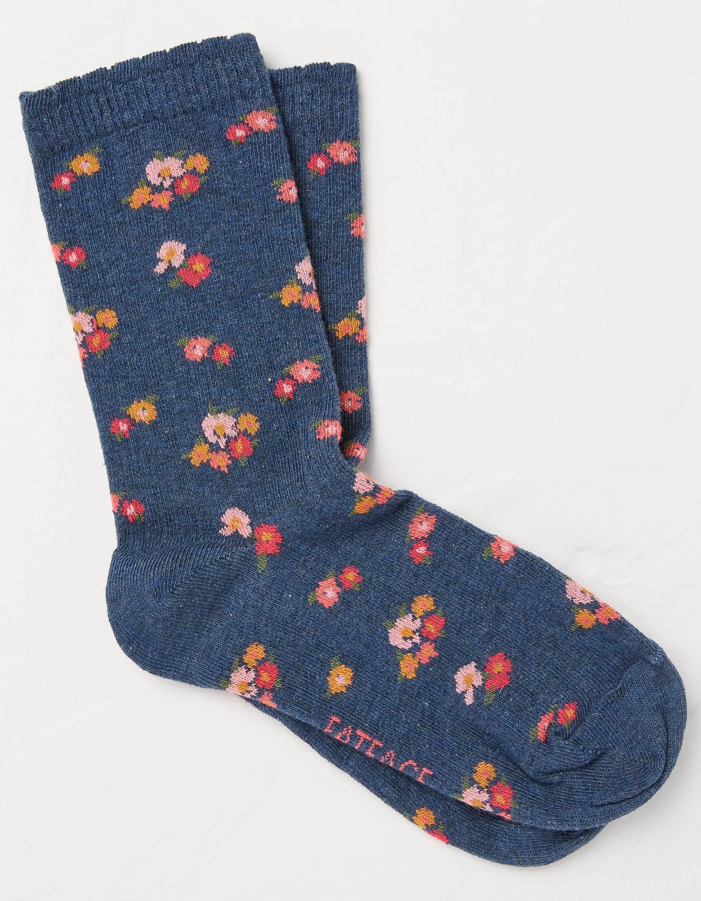 Clearance FatFace 1 Pack Ditsy Floral Socks Navy Marl