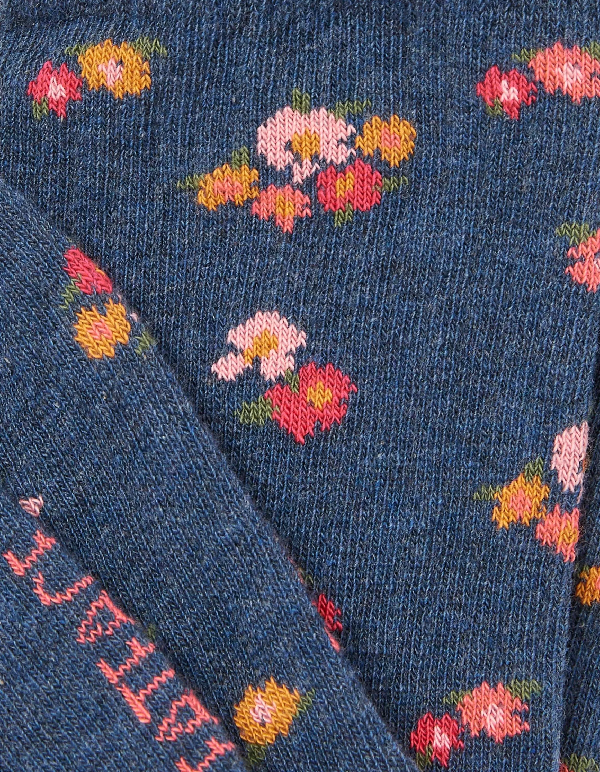 Clearance FatFace 1 Pack Ditsy Floral Socks Navy Marl