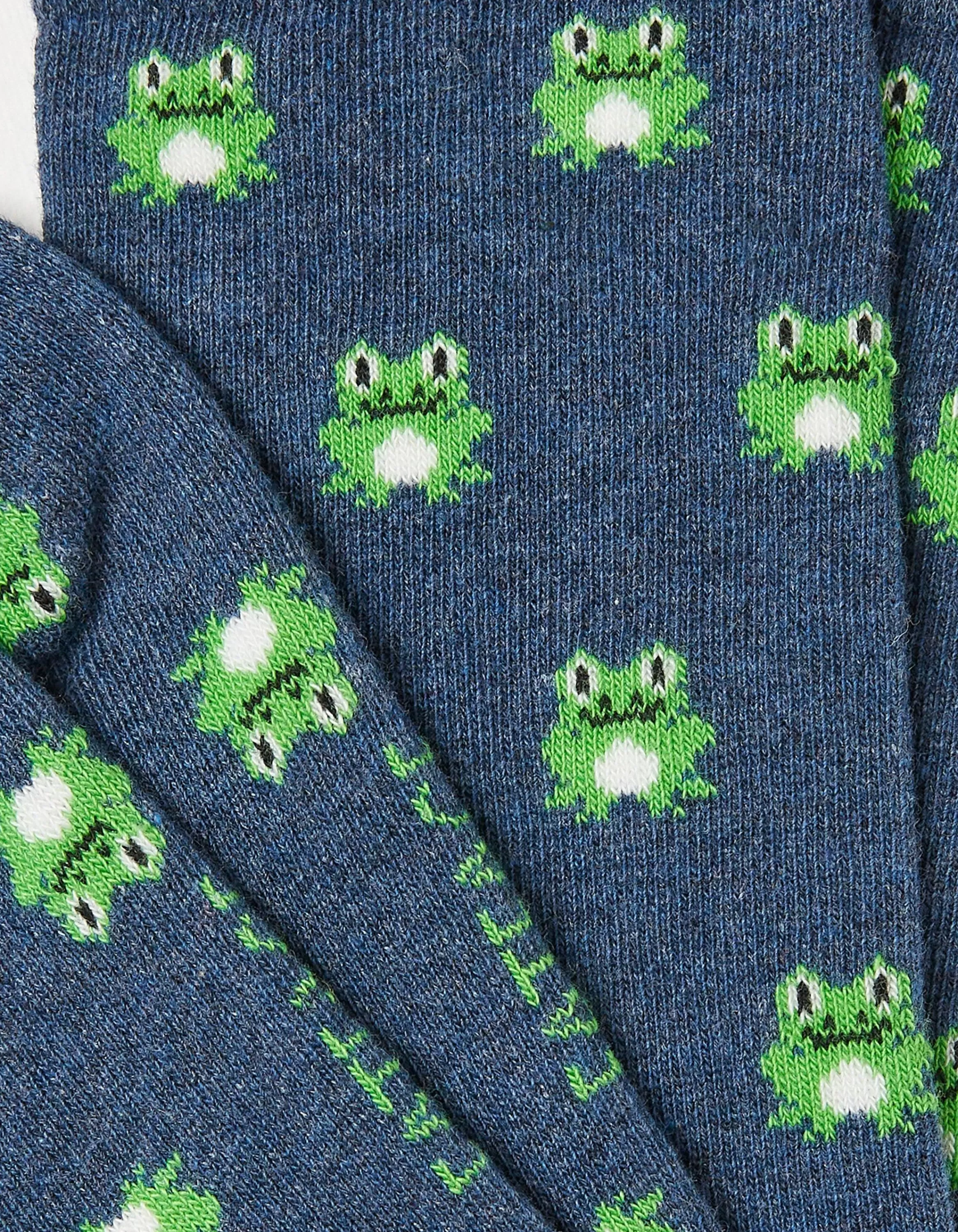 Shop FatFace 1 Pack Frog Socks Navy Marl