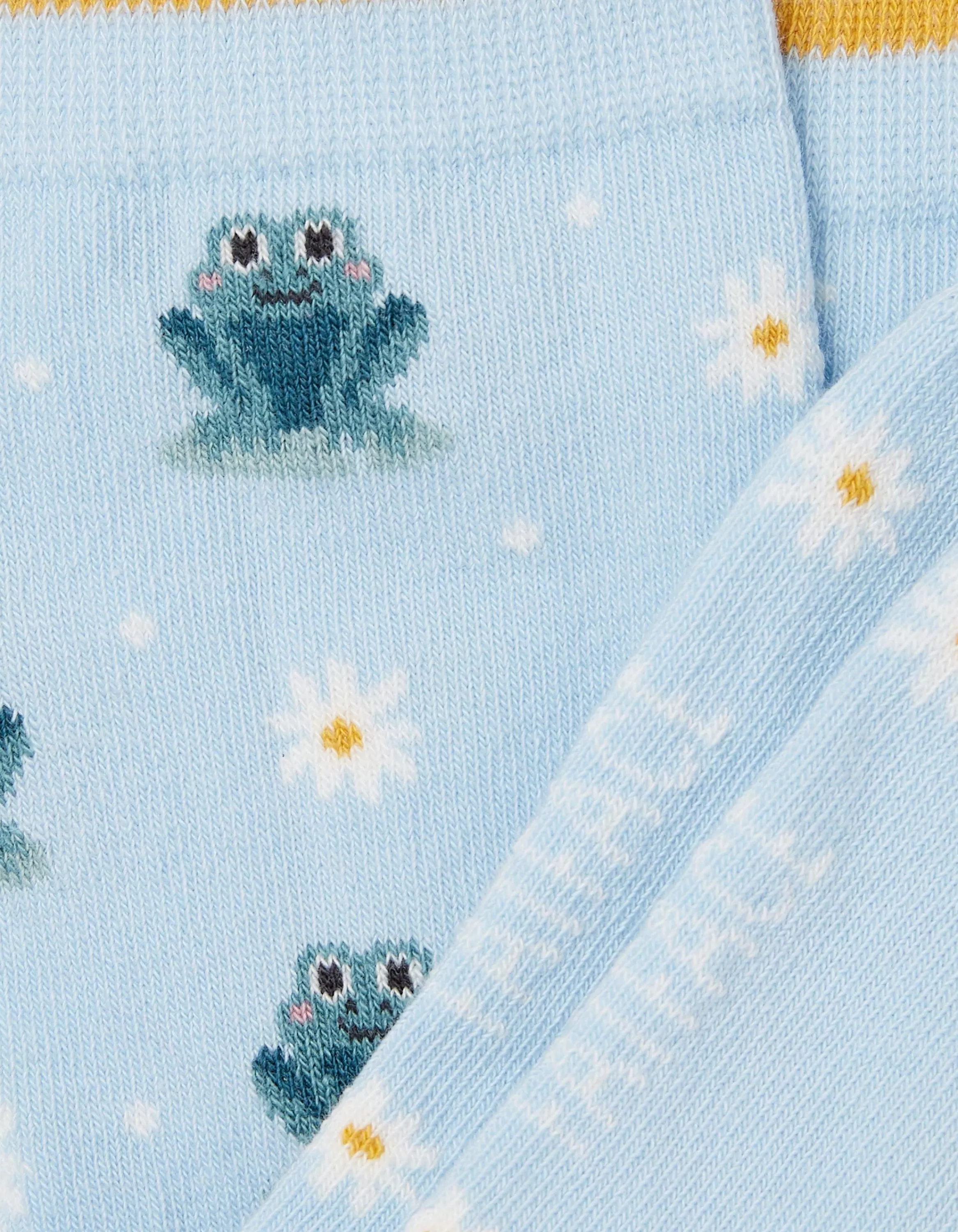 Best Sale FatFace 1 Pack Lily Pad Frog Socks Ice Blue