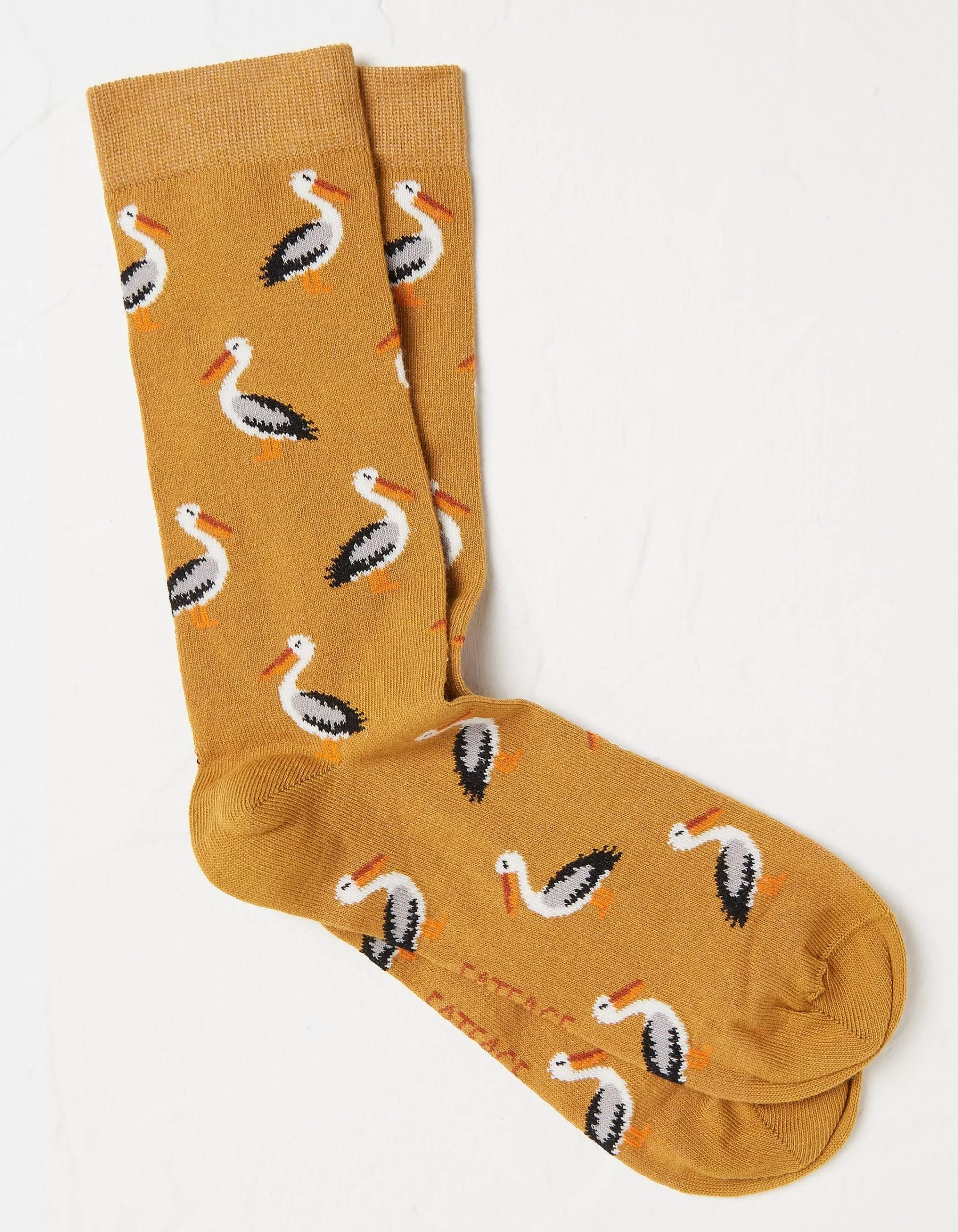 Online FatFace 1 Pack Pelican Socks Mustard Yellow