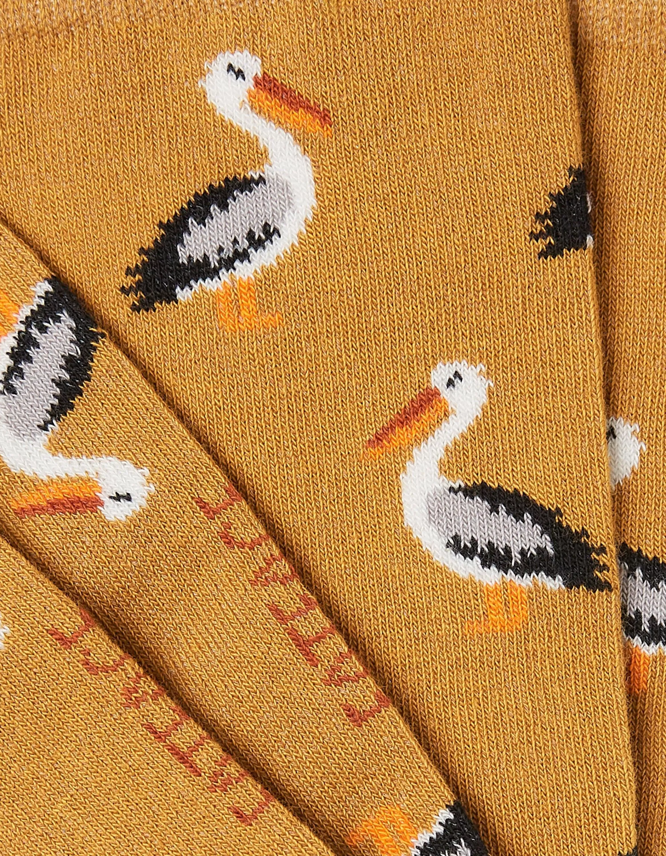 Online FatFace 1 Pack Pelican Socks Mustard Yellow