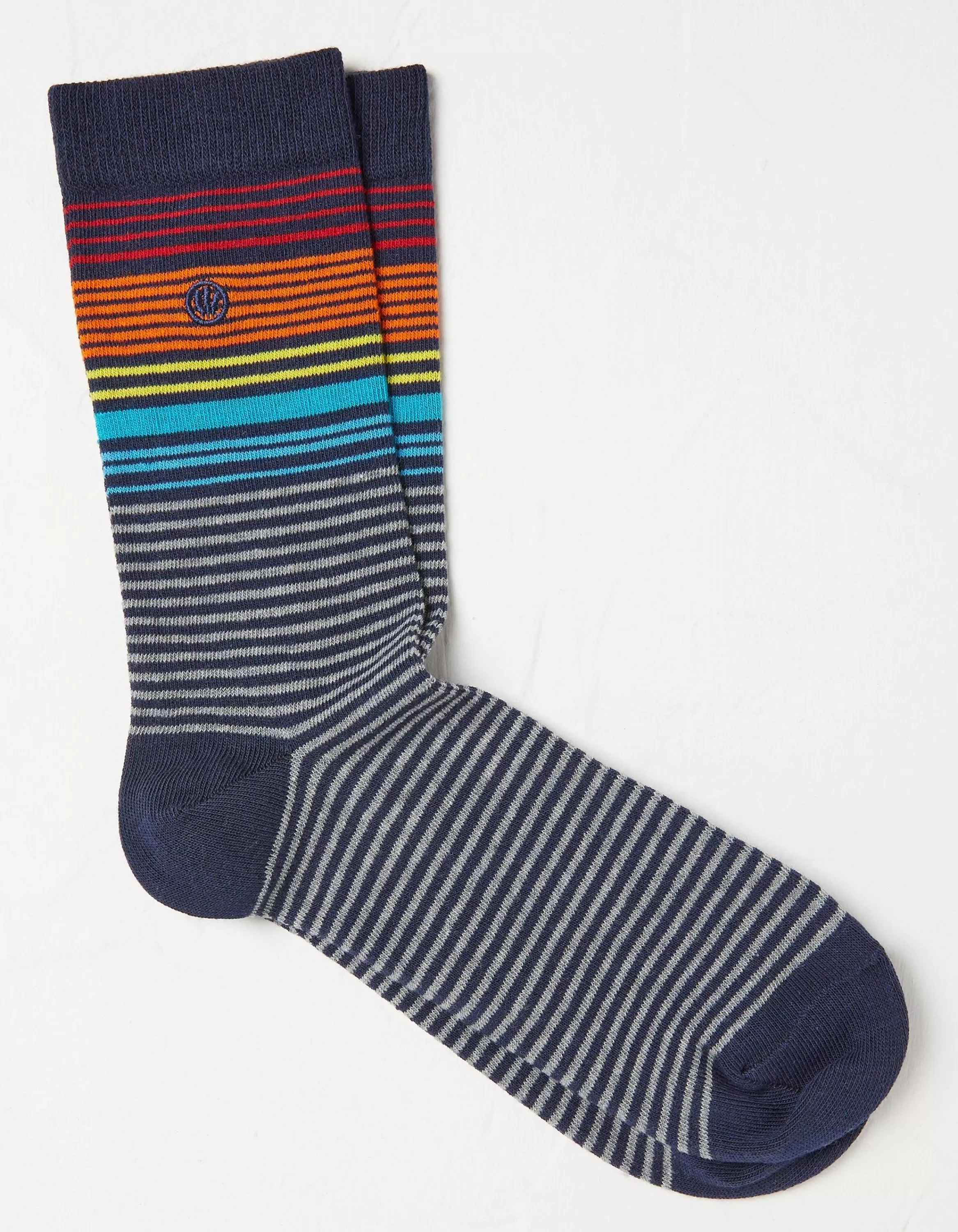 Outlet FatFace 1 Pack Pop Stripe Socks Navy