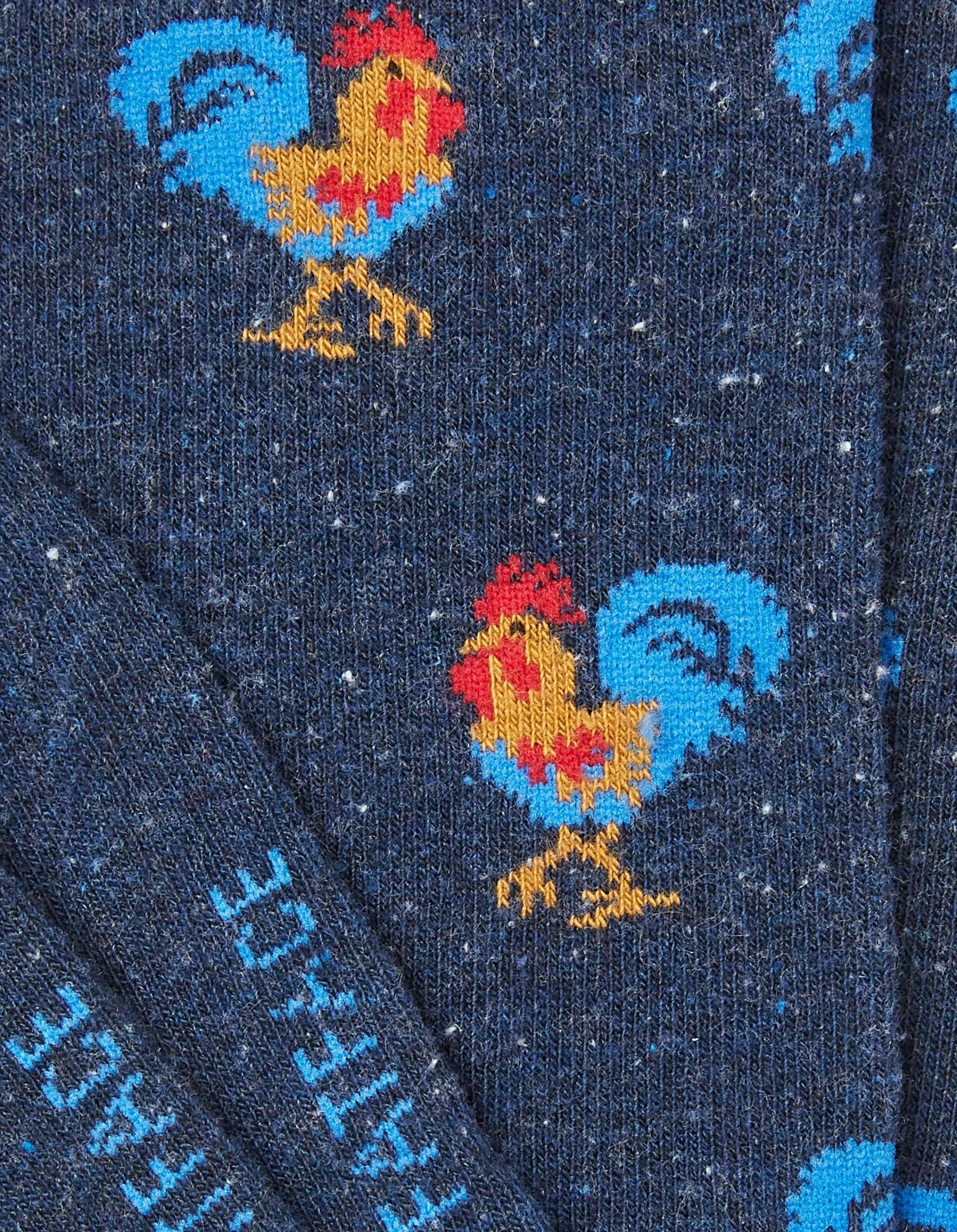 Hot FatFace 1 Pack Rooster Socks Navy