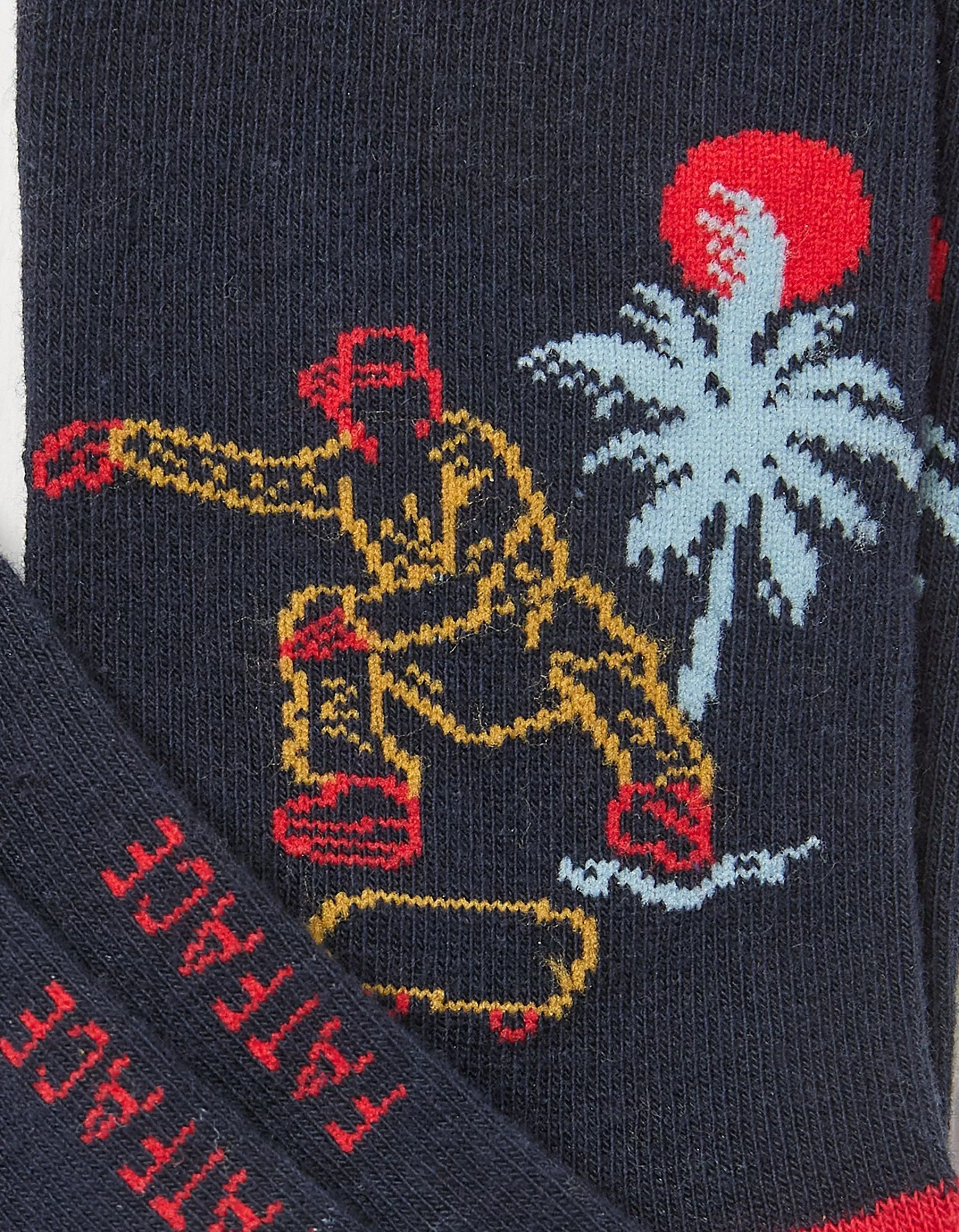 New FatFace 1 Pack Skate Socks Red