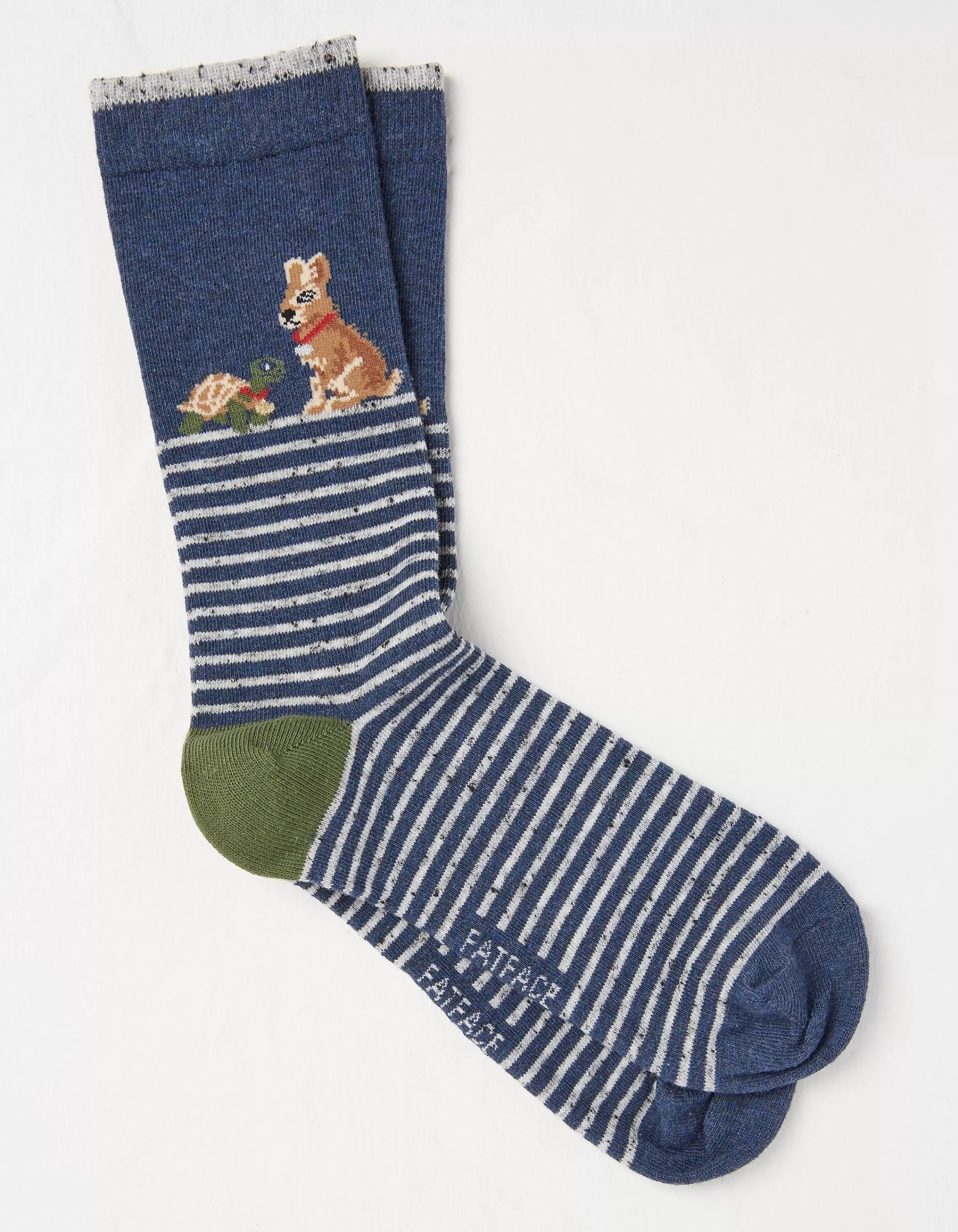 Fashion FatFace 1 Pack Tortoise And Hare Socks Navy