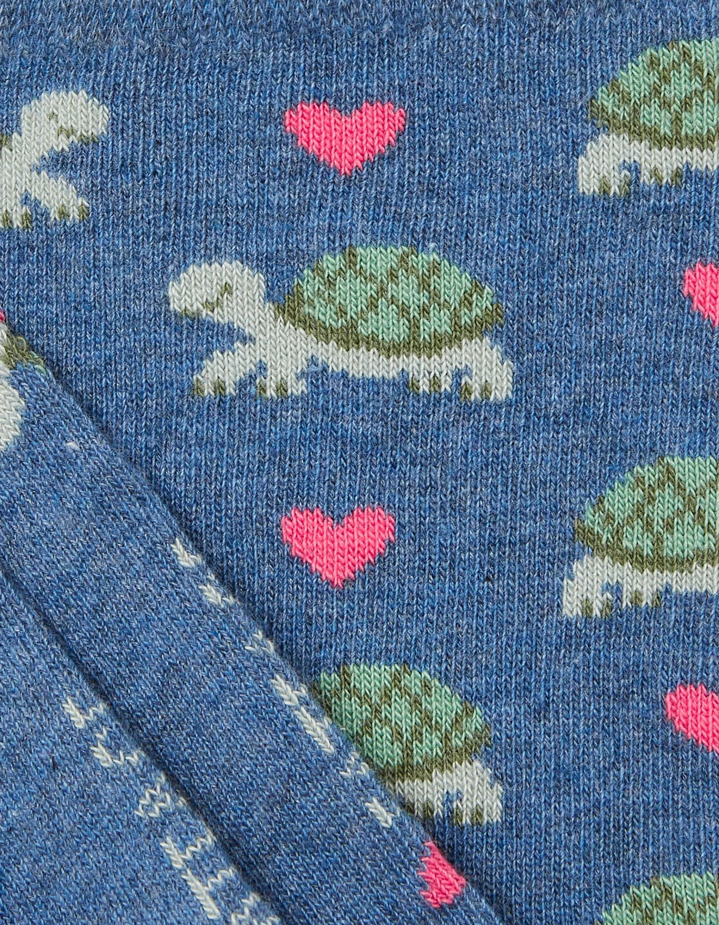 Best FatFace 1 Pack Tortoise Heart Socks Navy Marl