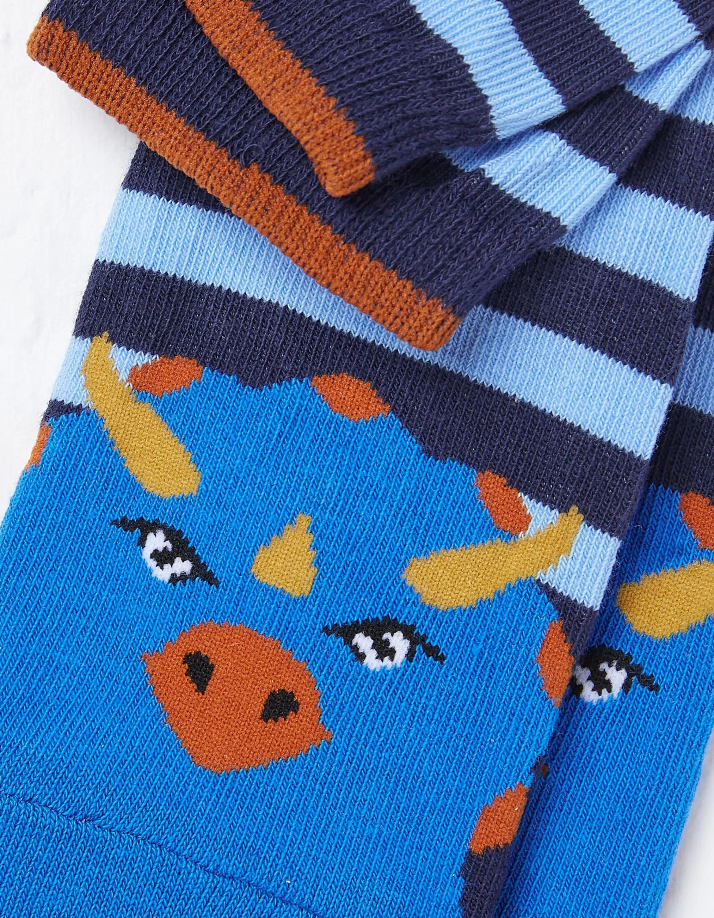 Best Sale FatFace 1 Pack Triceratops Socks Cobalt Blue