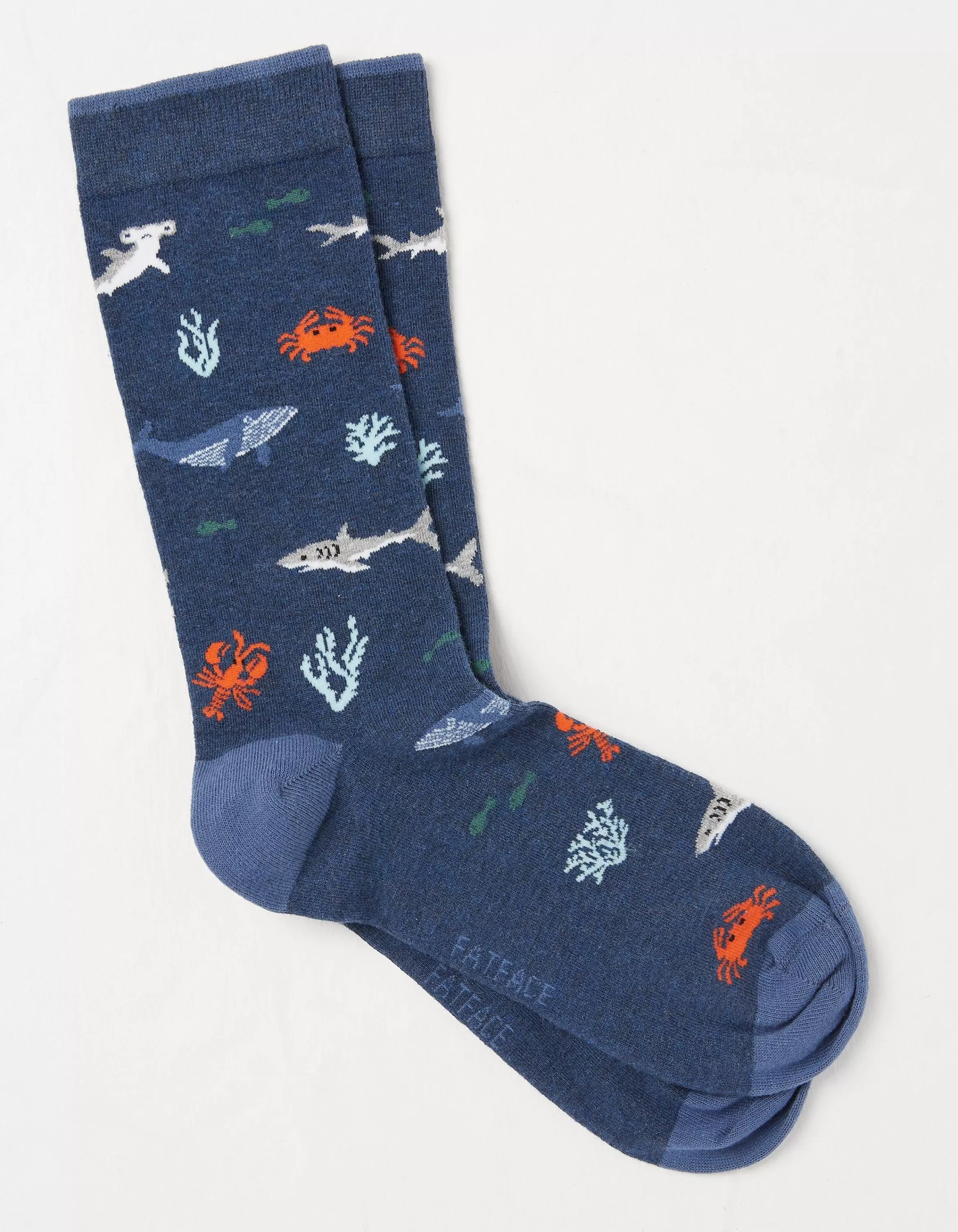 Best FatFace 1 Pack Under The Sea Socks Navy Marl