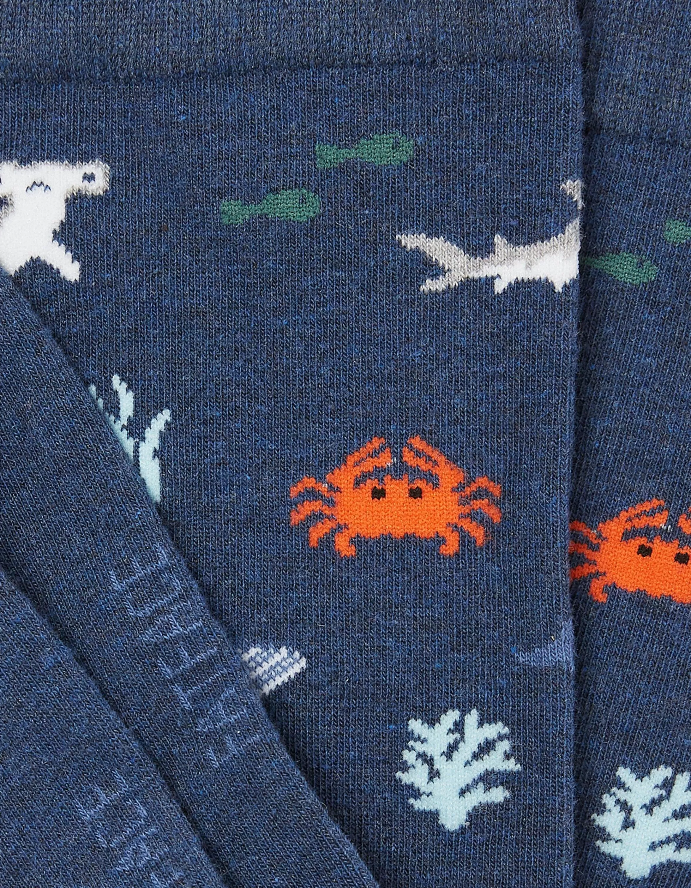 Best FatFace 1 Pack Under The Sea Socks Navy Marl