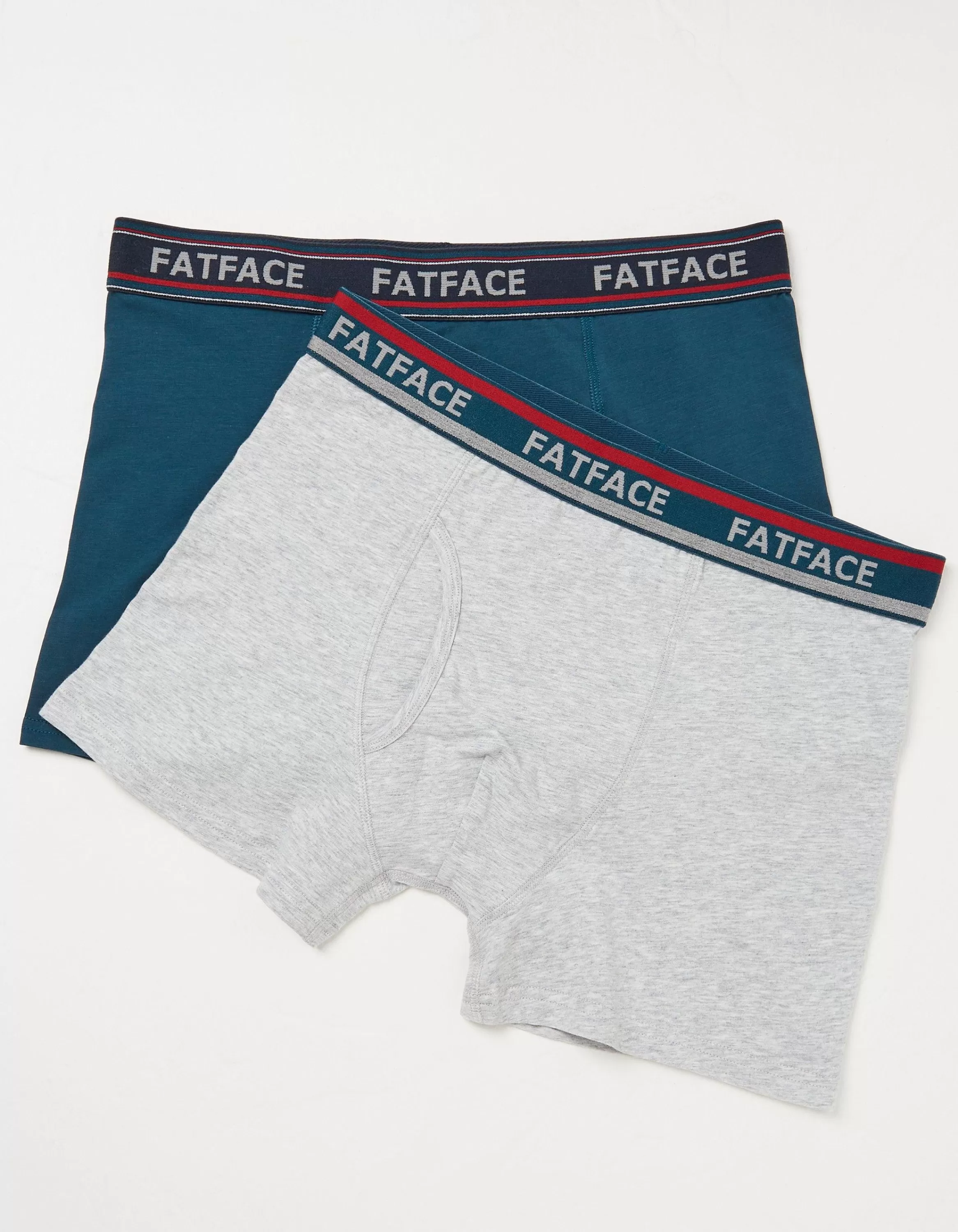 Best FatFace 2 Pack Plain Boxers Teal Green