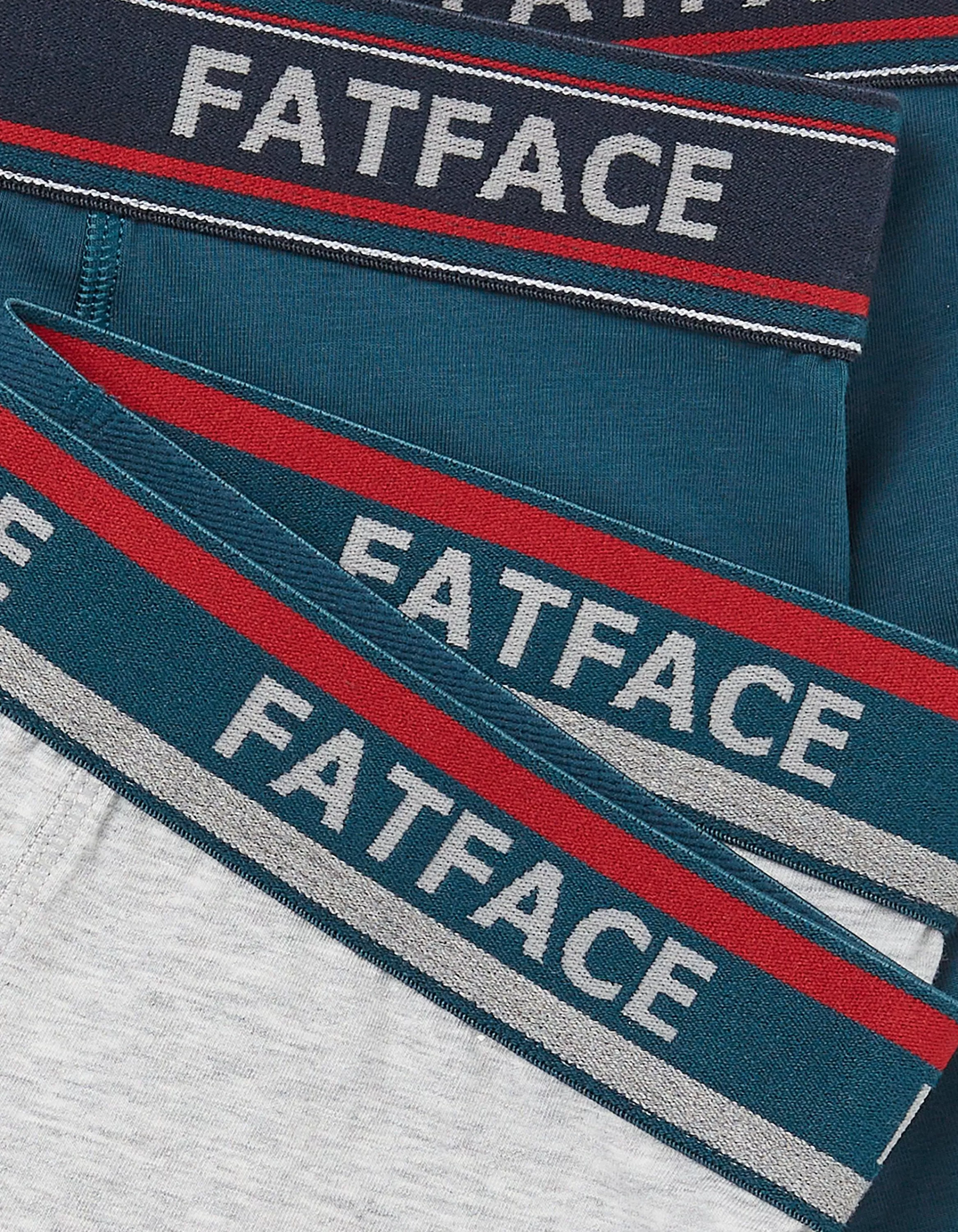 Best FatFace 2 Pack Plain Boxers Teal Green