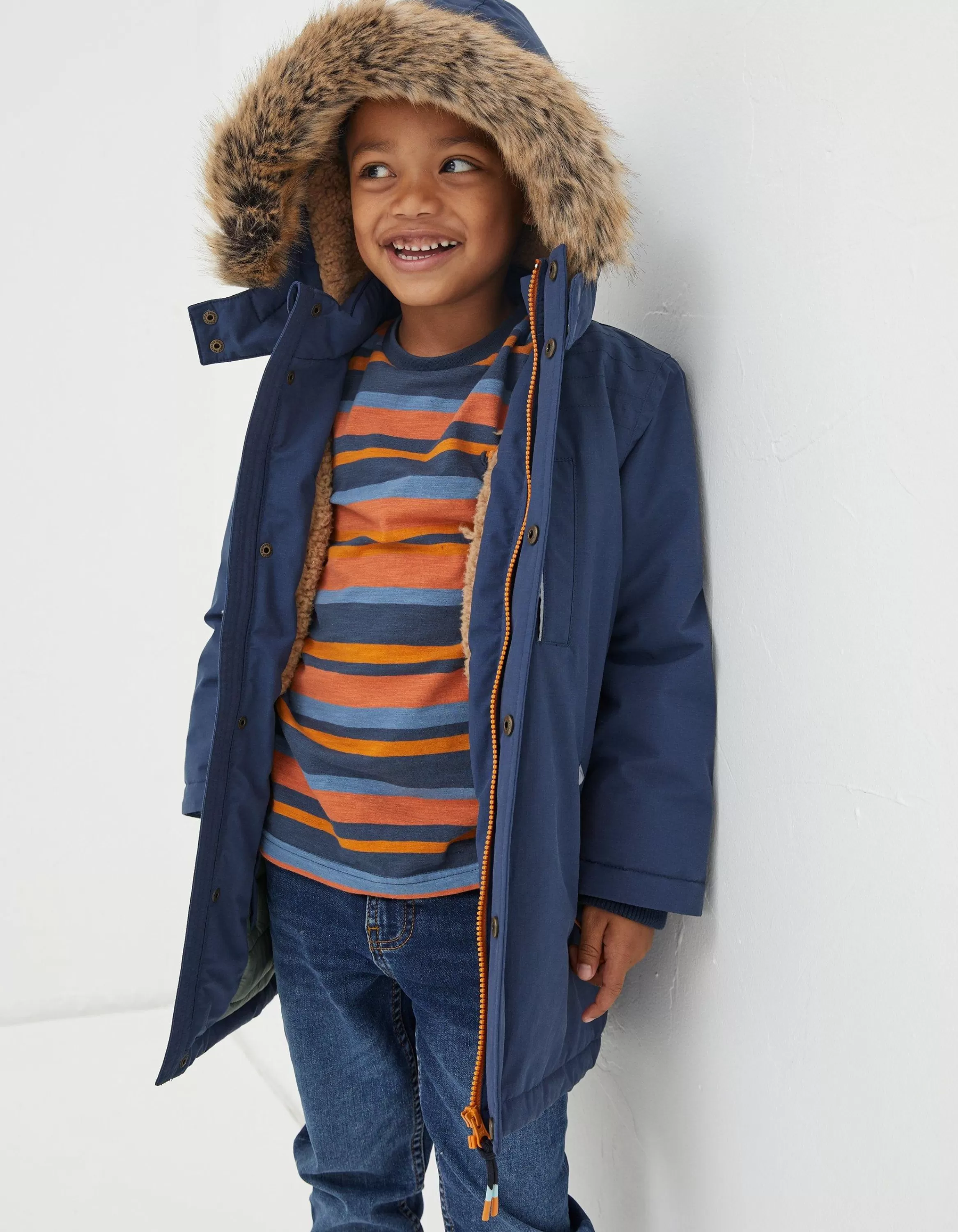 Outlet FatFace Addison Waterproof Coat Navy