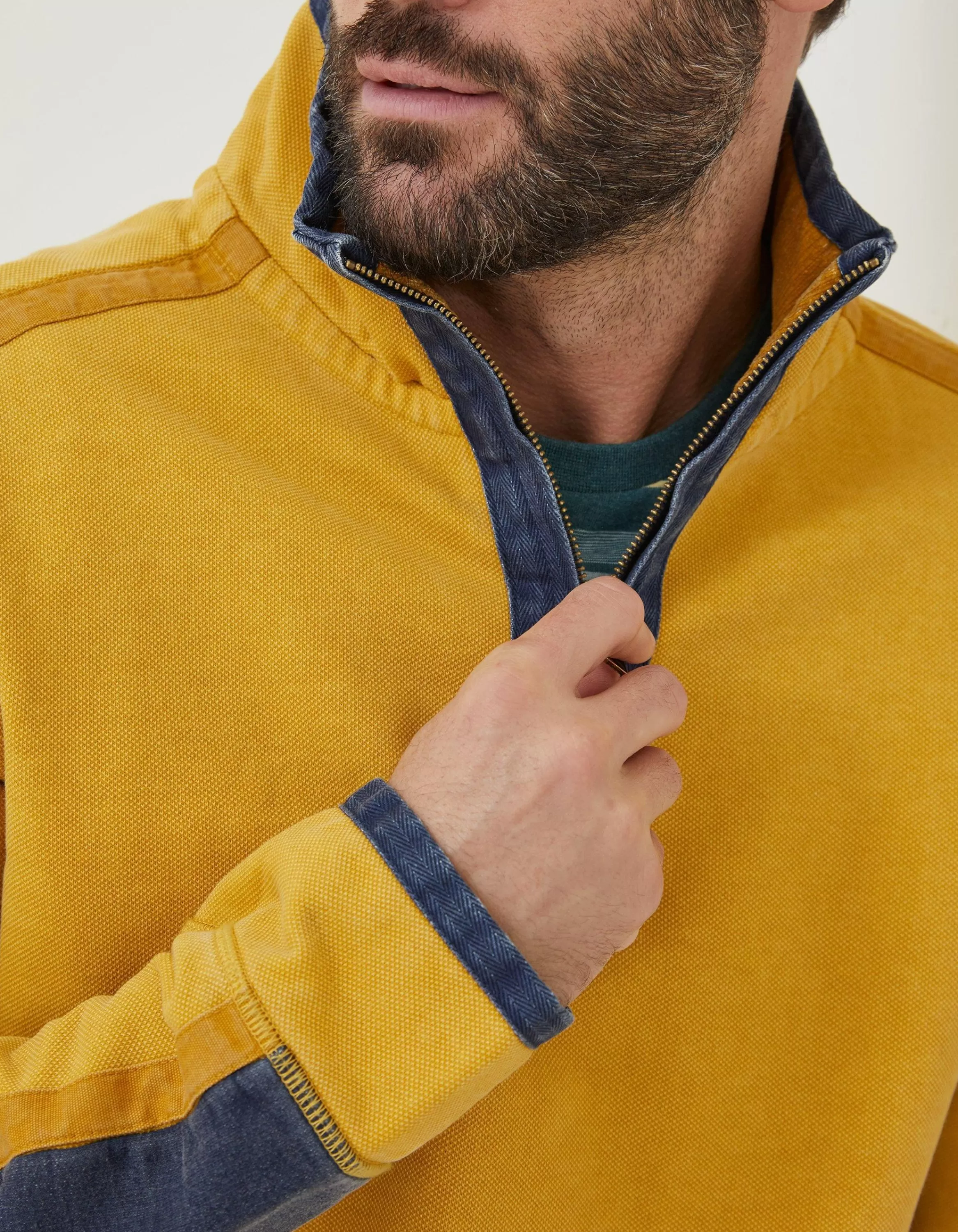 Hot FatFace Airlie Pocket Sweatshirt Yellow