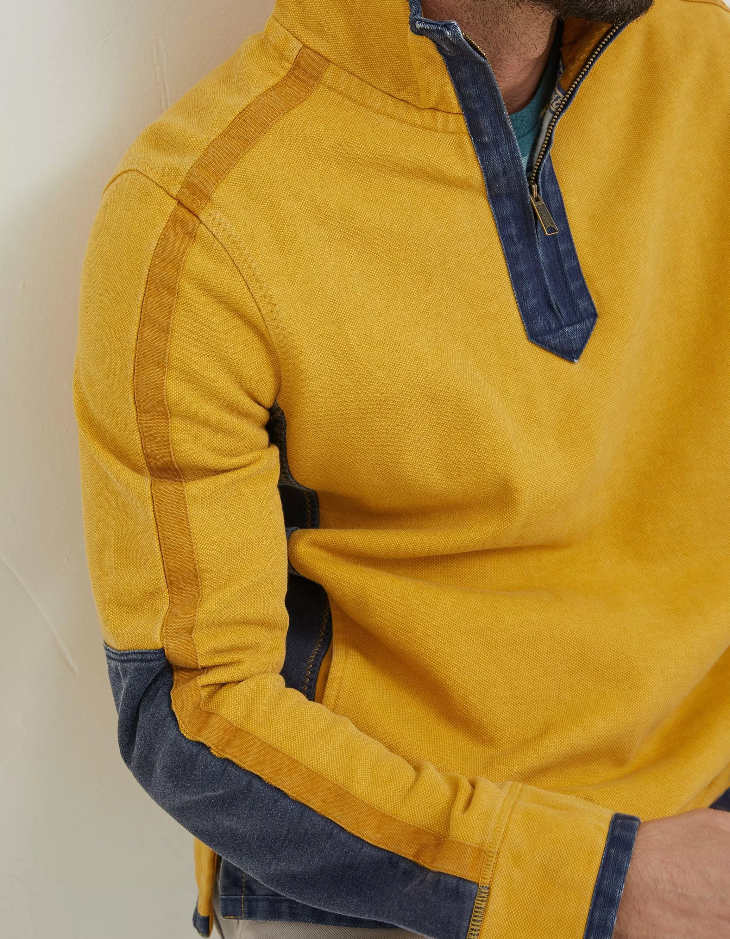 Hot FatFace Airlie Pocket Sweatshirt Yellow