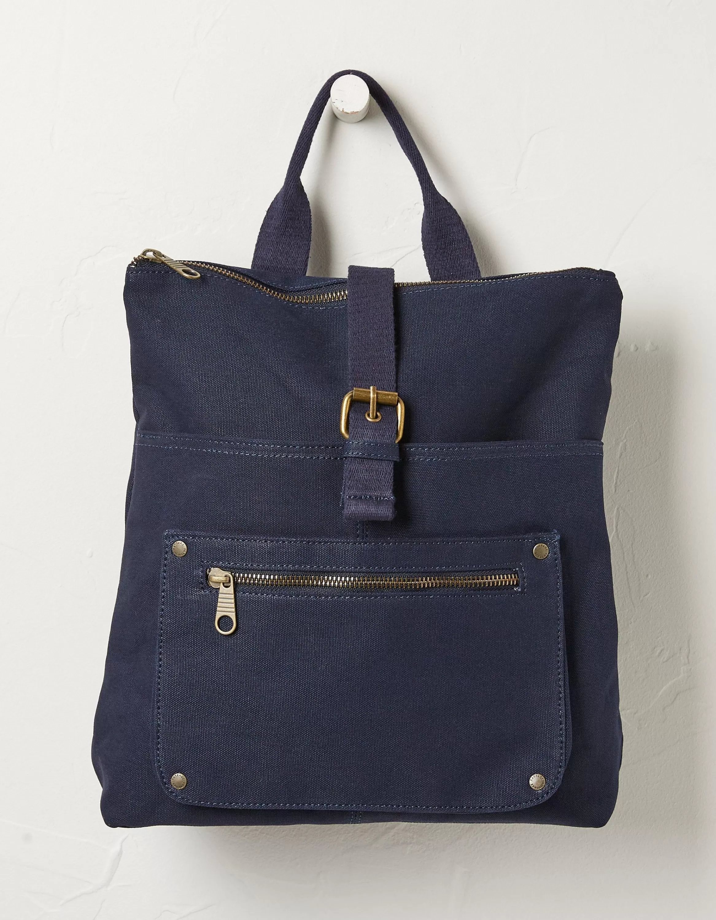 Hot FatFace Alba Canvas Backpack Navy