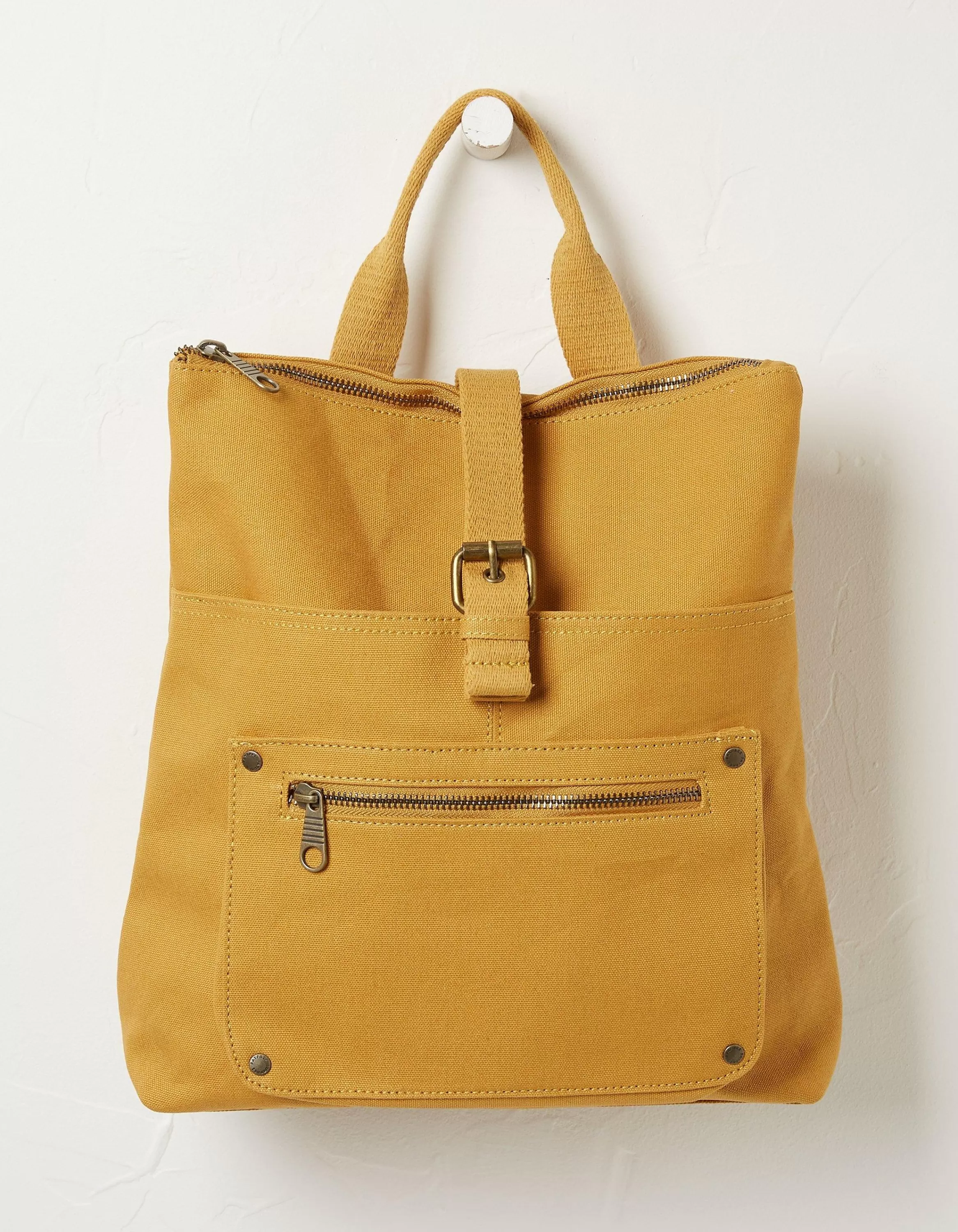 Flash Sale FatFace Alba Canvas Backpack Mustard Yellow