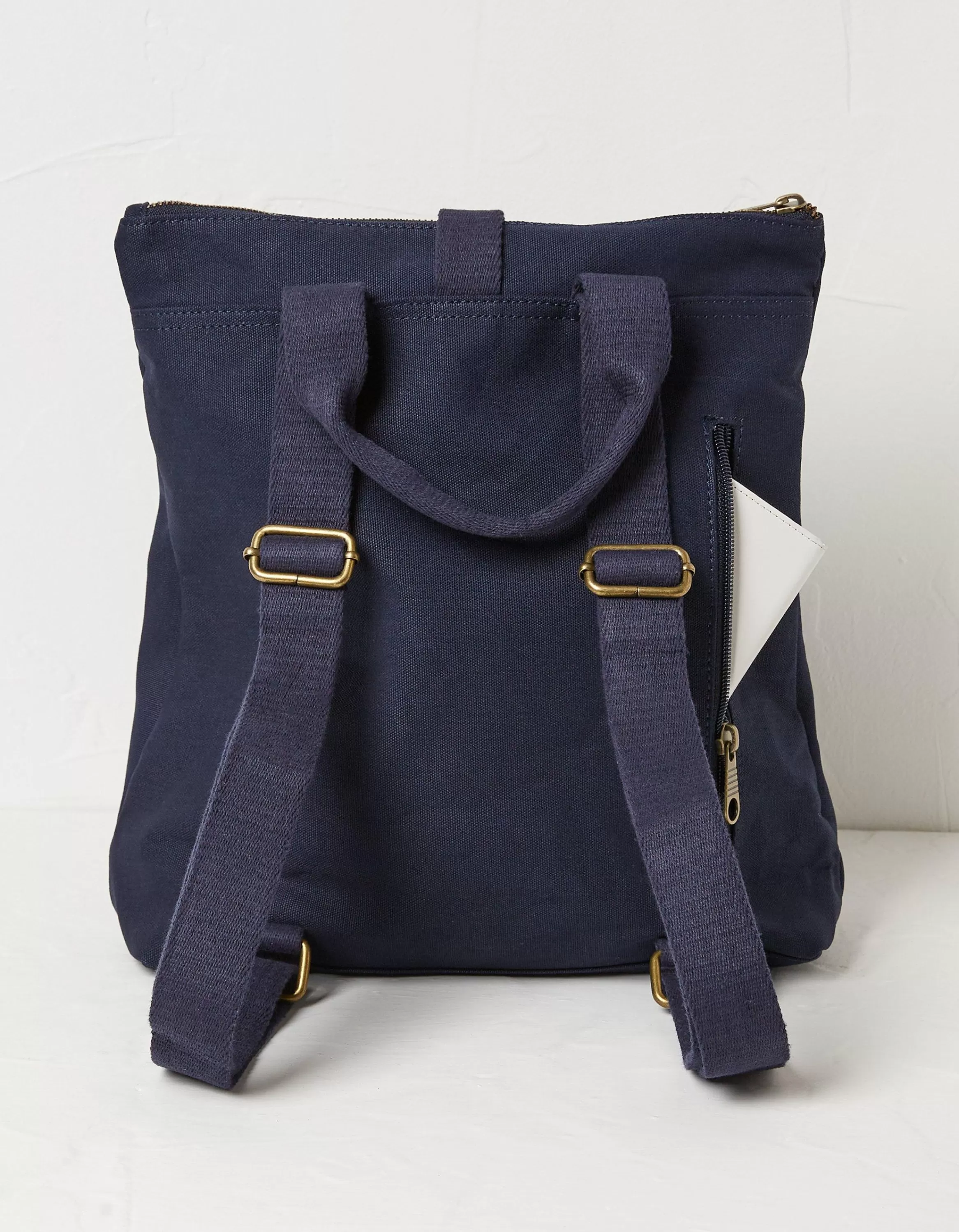 Hot FatFace Alba Canvas Backpack Navy