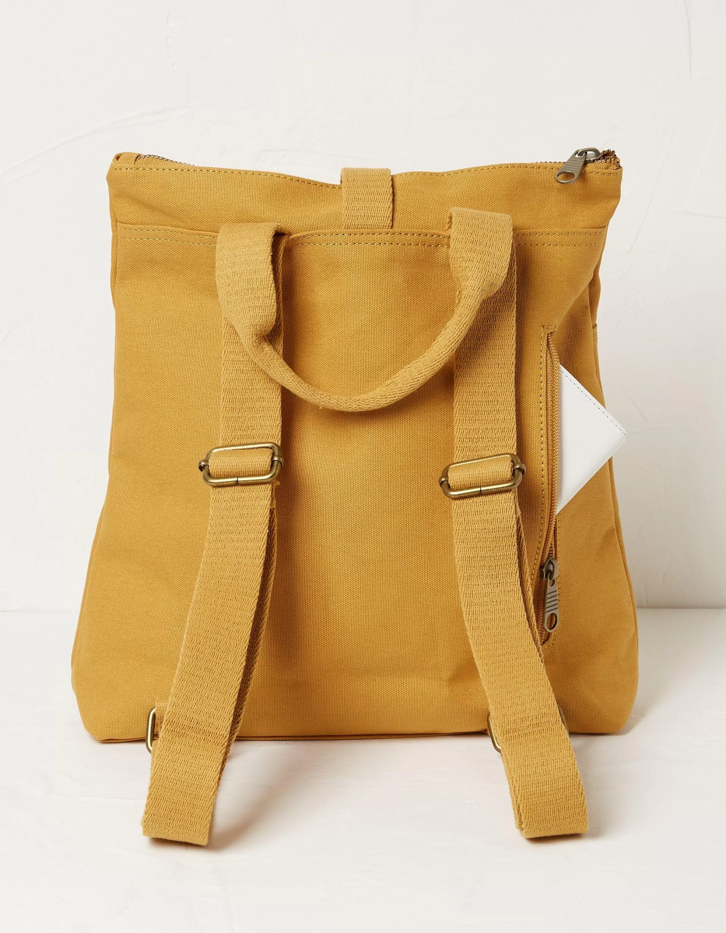 Flash Sale FatFace Alba Canvas Backpack Mustard Yellow