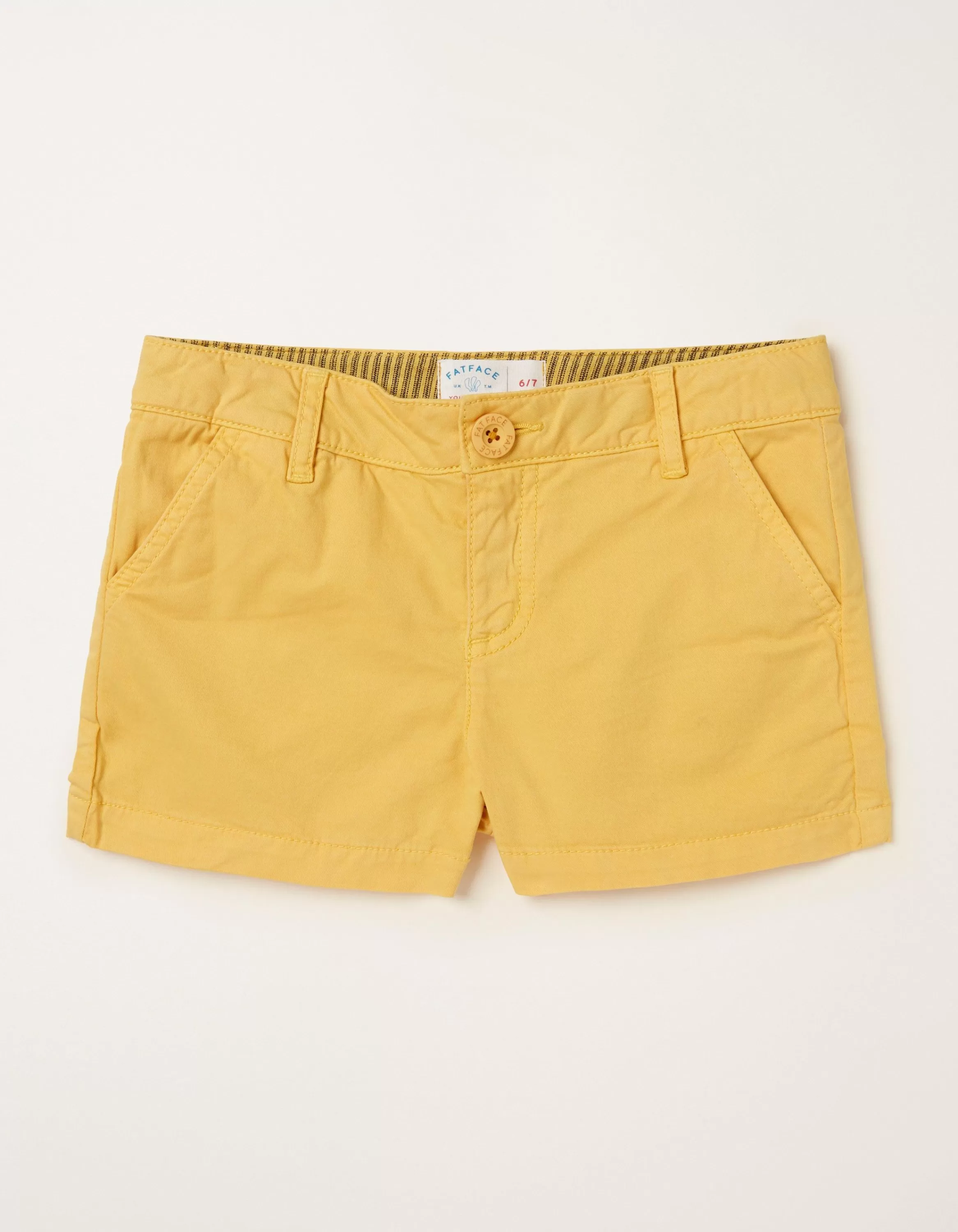 New FatFace Alice Chino Shorts Sunshine