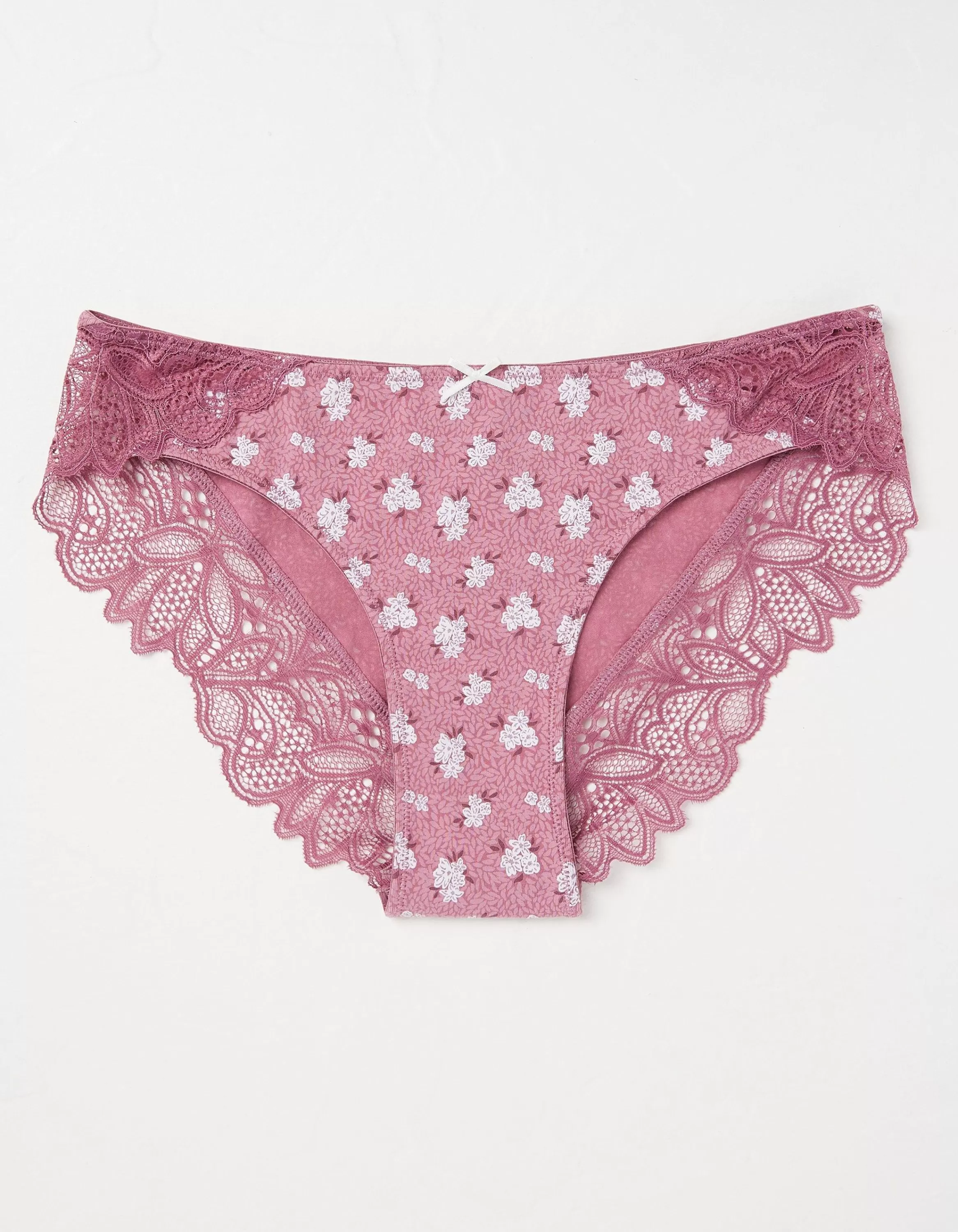 Hot FatFace Anais Floral Cheeky Knickers Purple