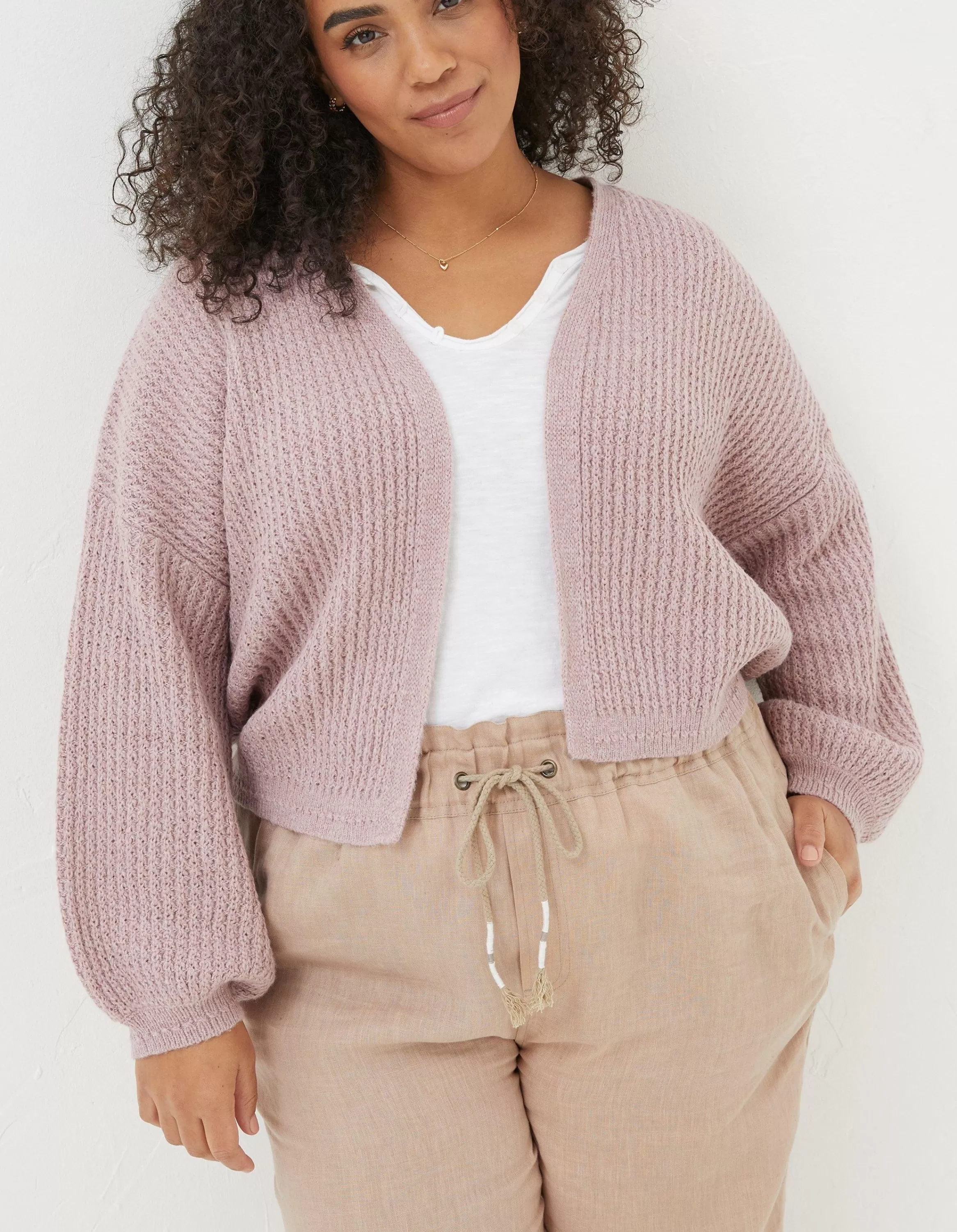 Best Sale FatFace Anna Cardigan Dusky Pink