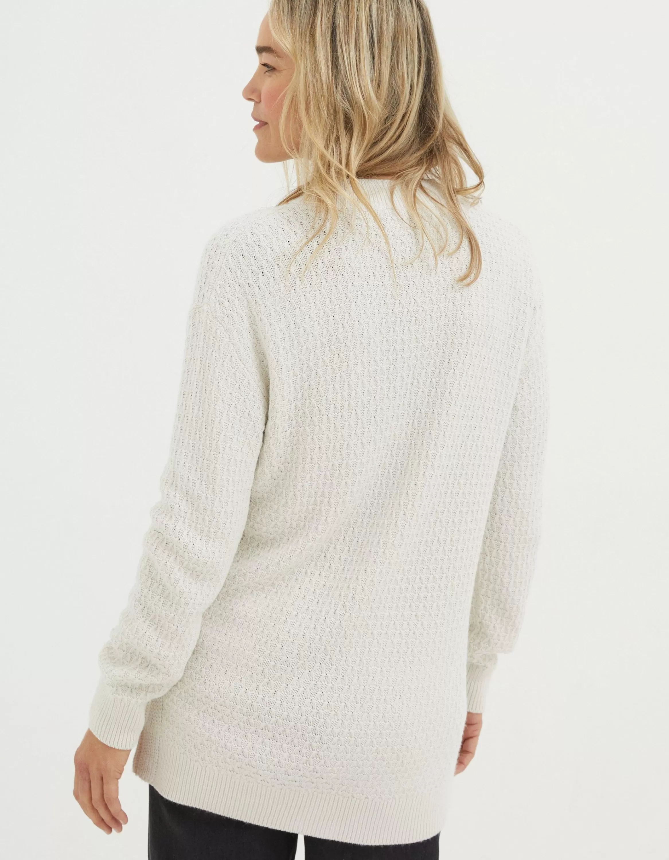 Cheap FatFace Athena Cardigan Ivory