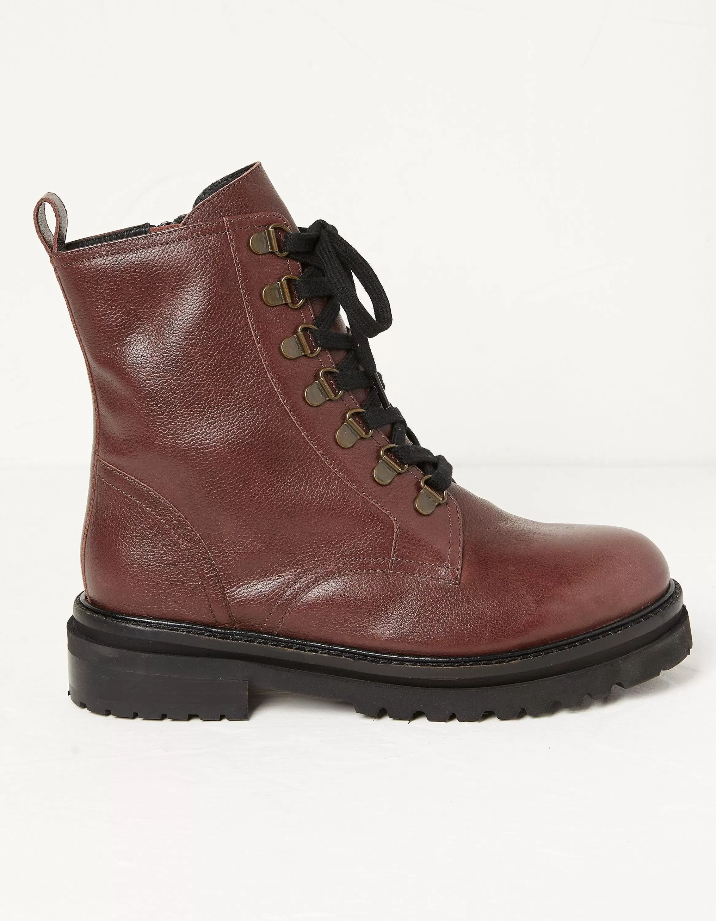 Shop FatFace Aureilia Ankle Hiker Boot Burgundy