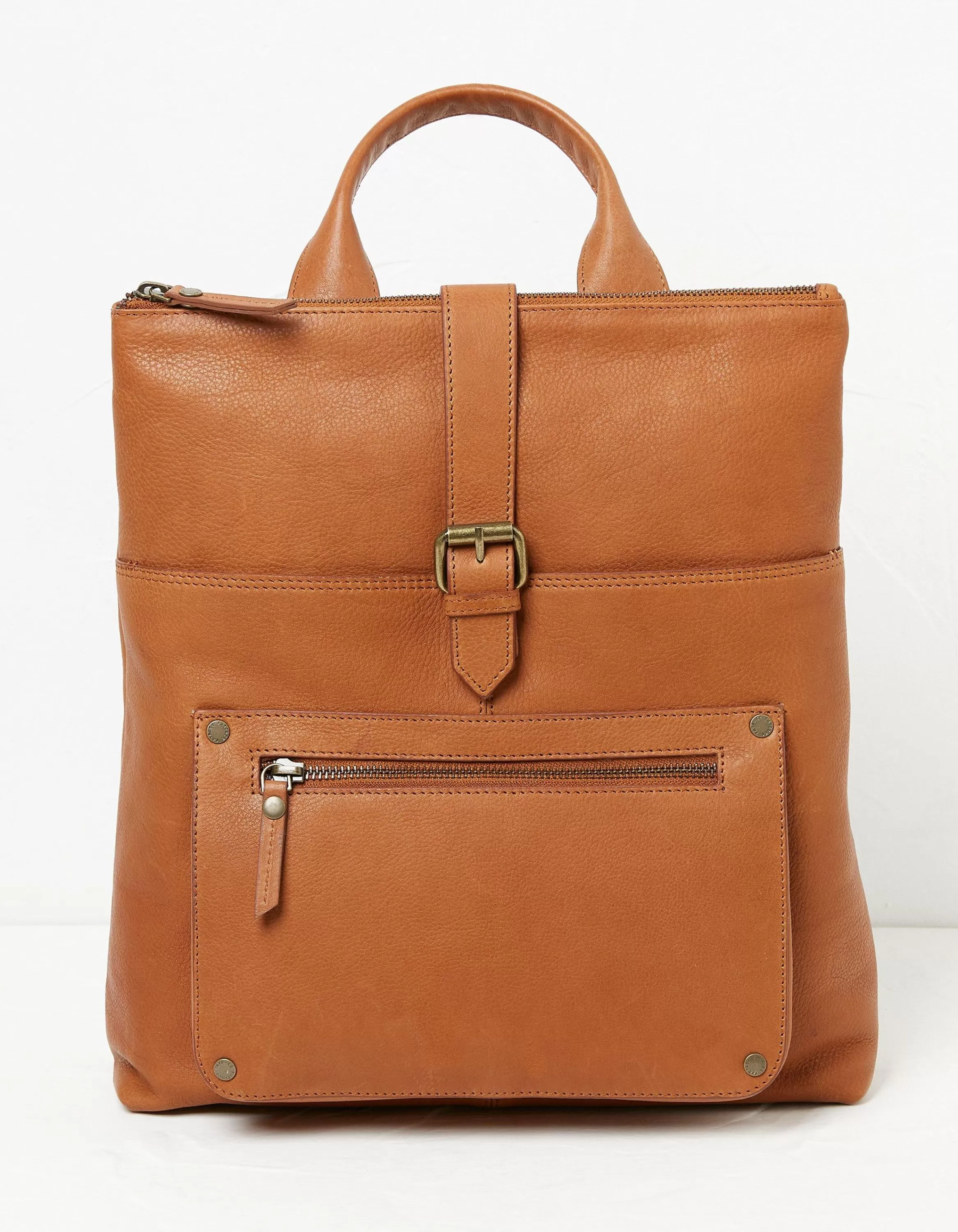 Best FatFace Ava Leather Backpack Tan