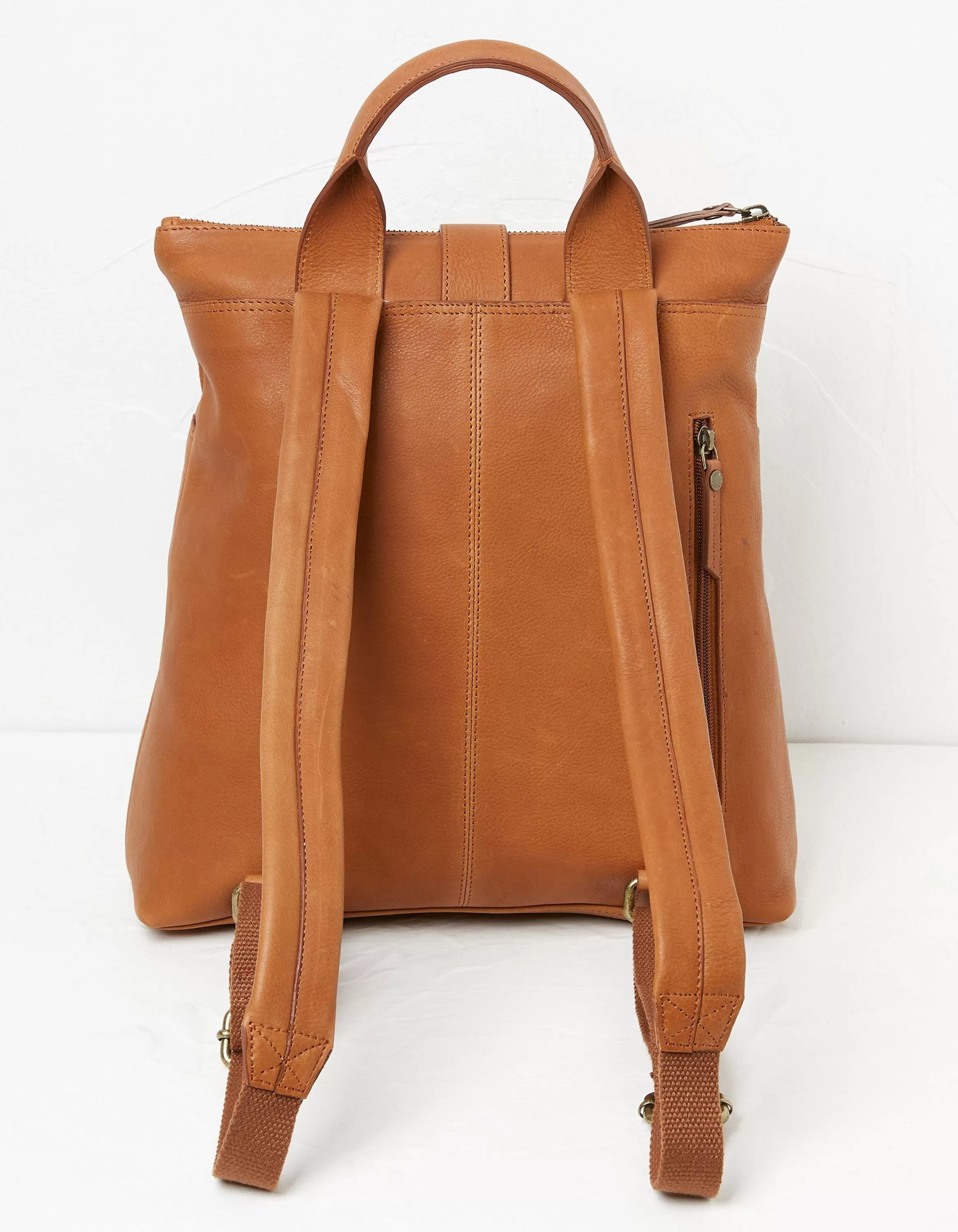 Best FatFace Ava Leather Backpack Tan