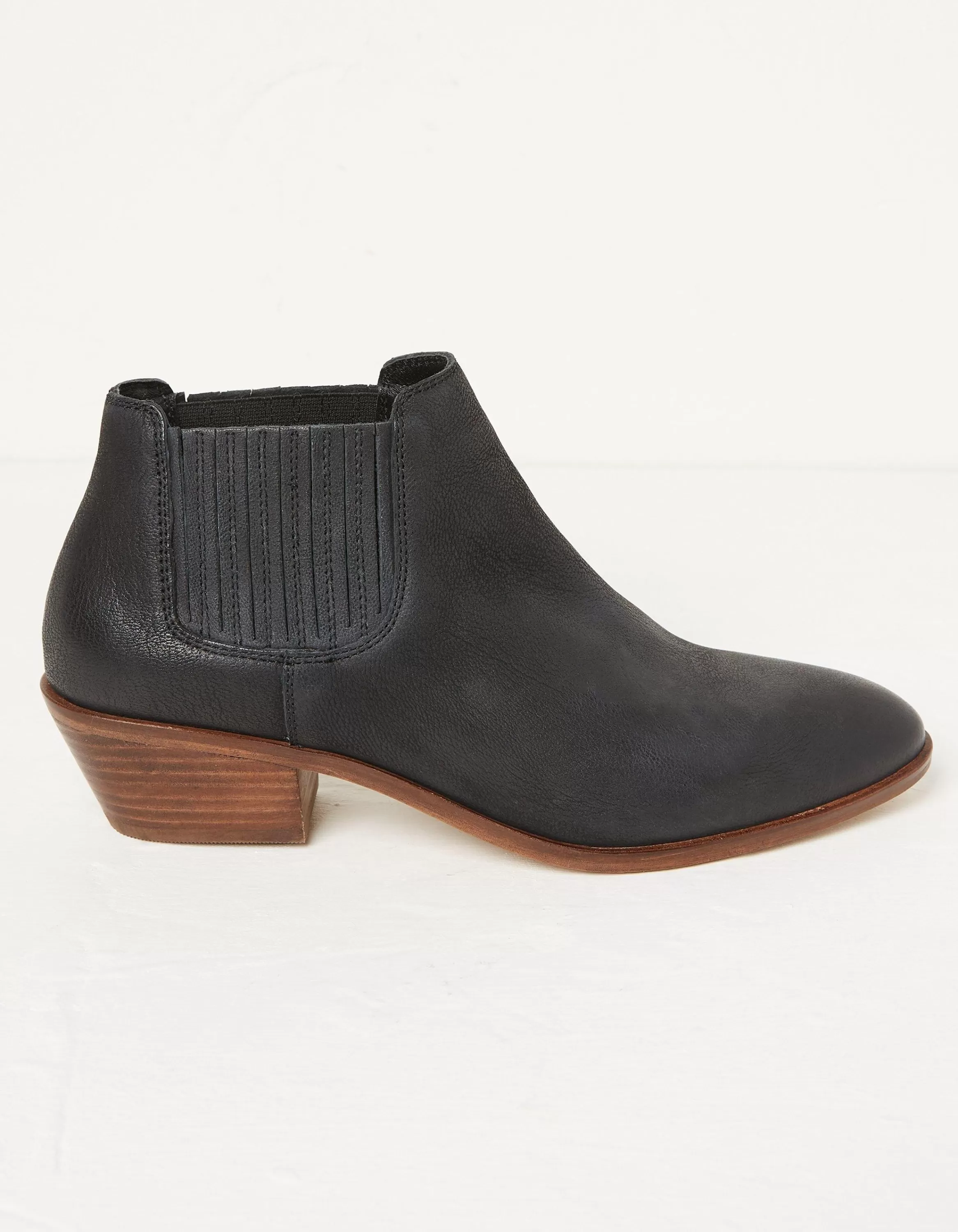 Cheap FatFace Ava Western Ankle Boot Black