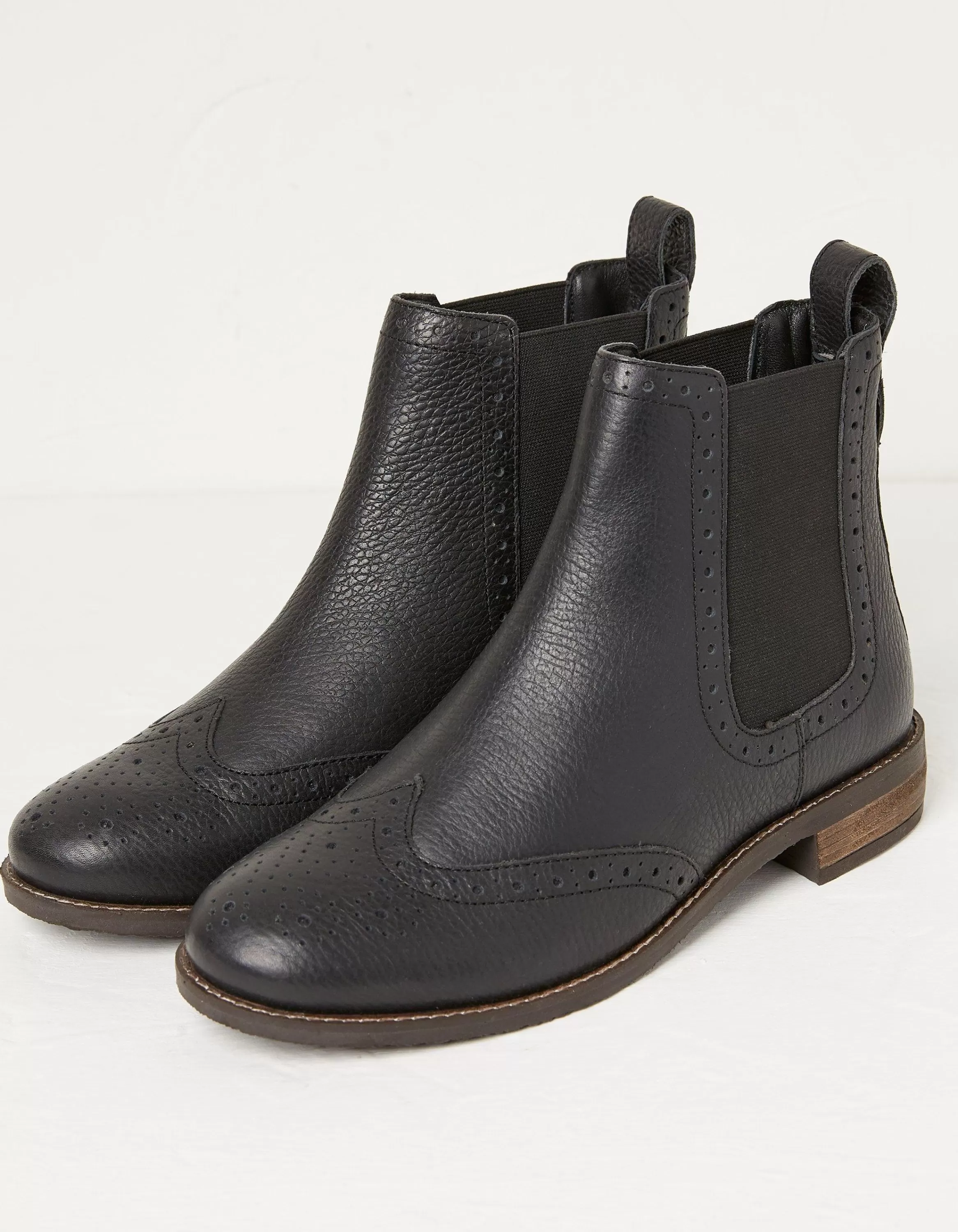 Shop FatFace Bea Chelsea Boots Black