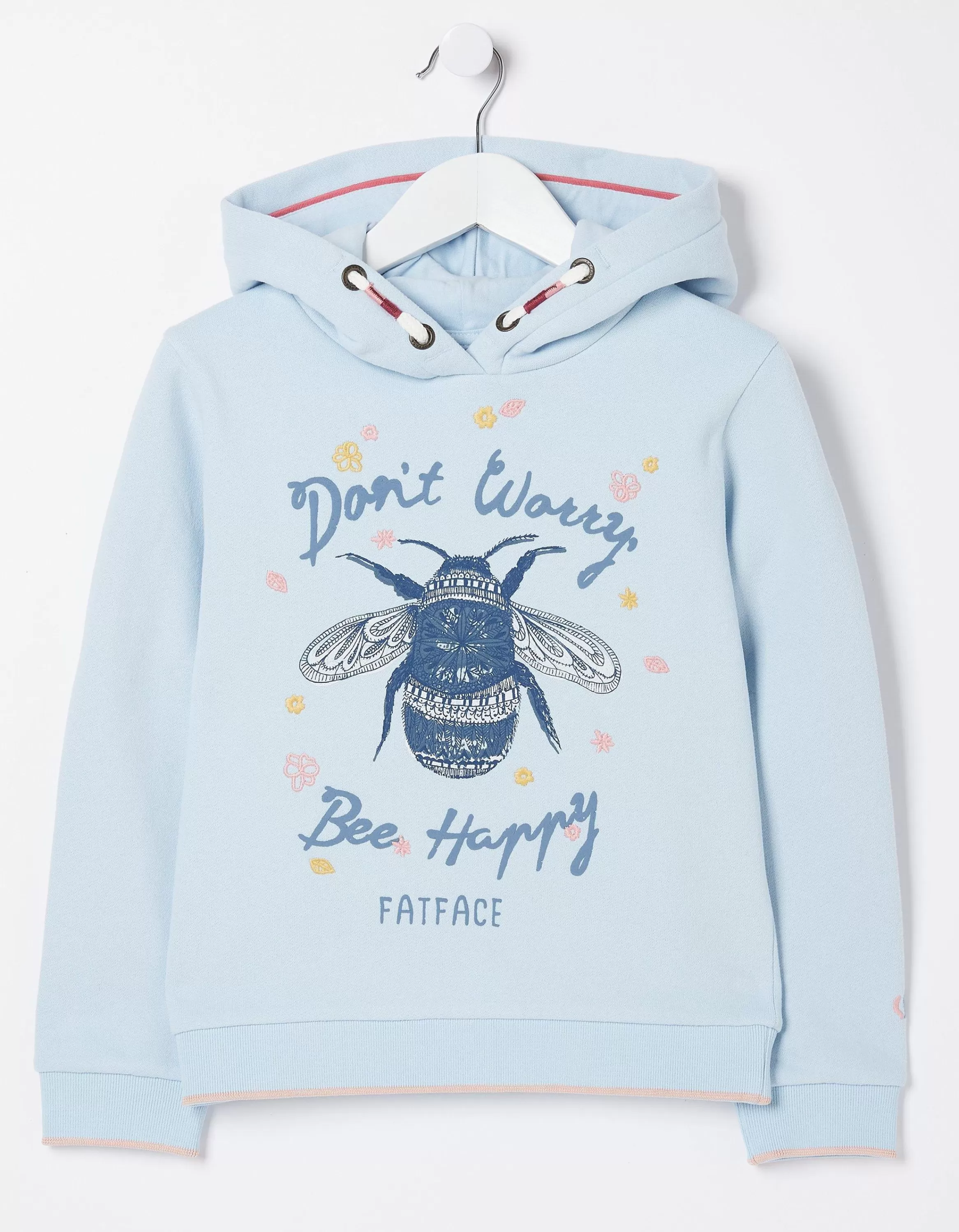 Online FatFace Bee Hooded Sweat Light Blue