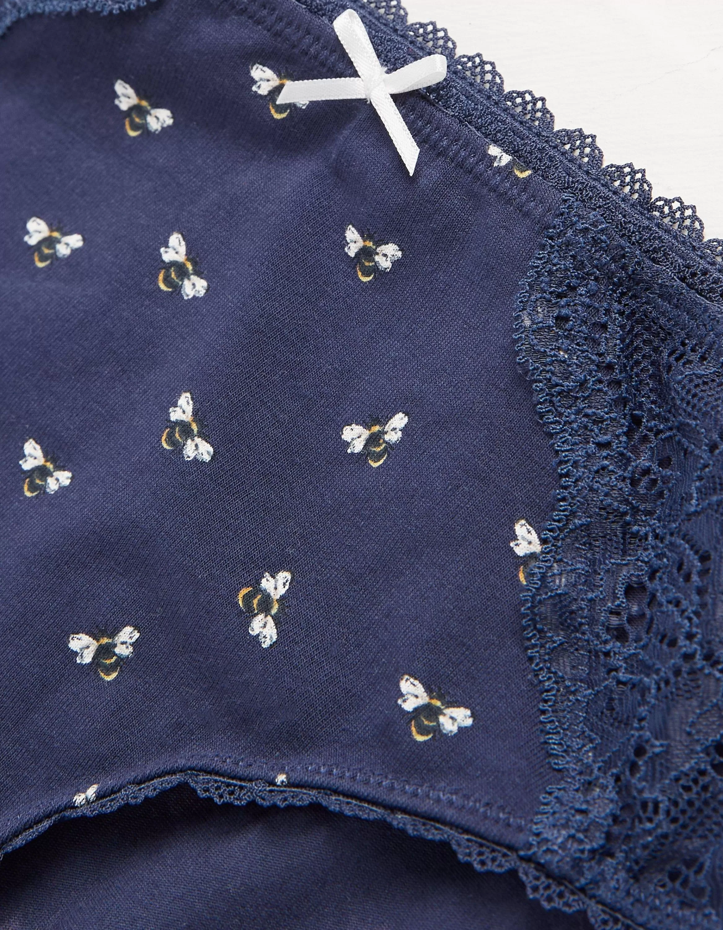 Fashion FatFace Bee Print Mini Knickers Navy