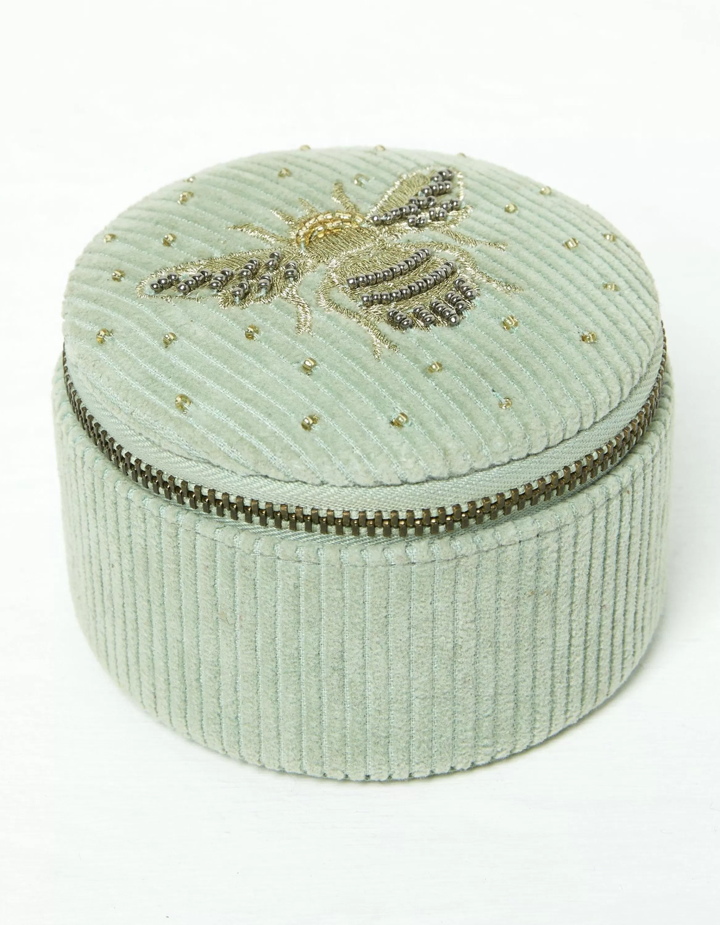 Shop FatFace Bee Travel Jewellery Box Light Green