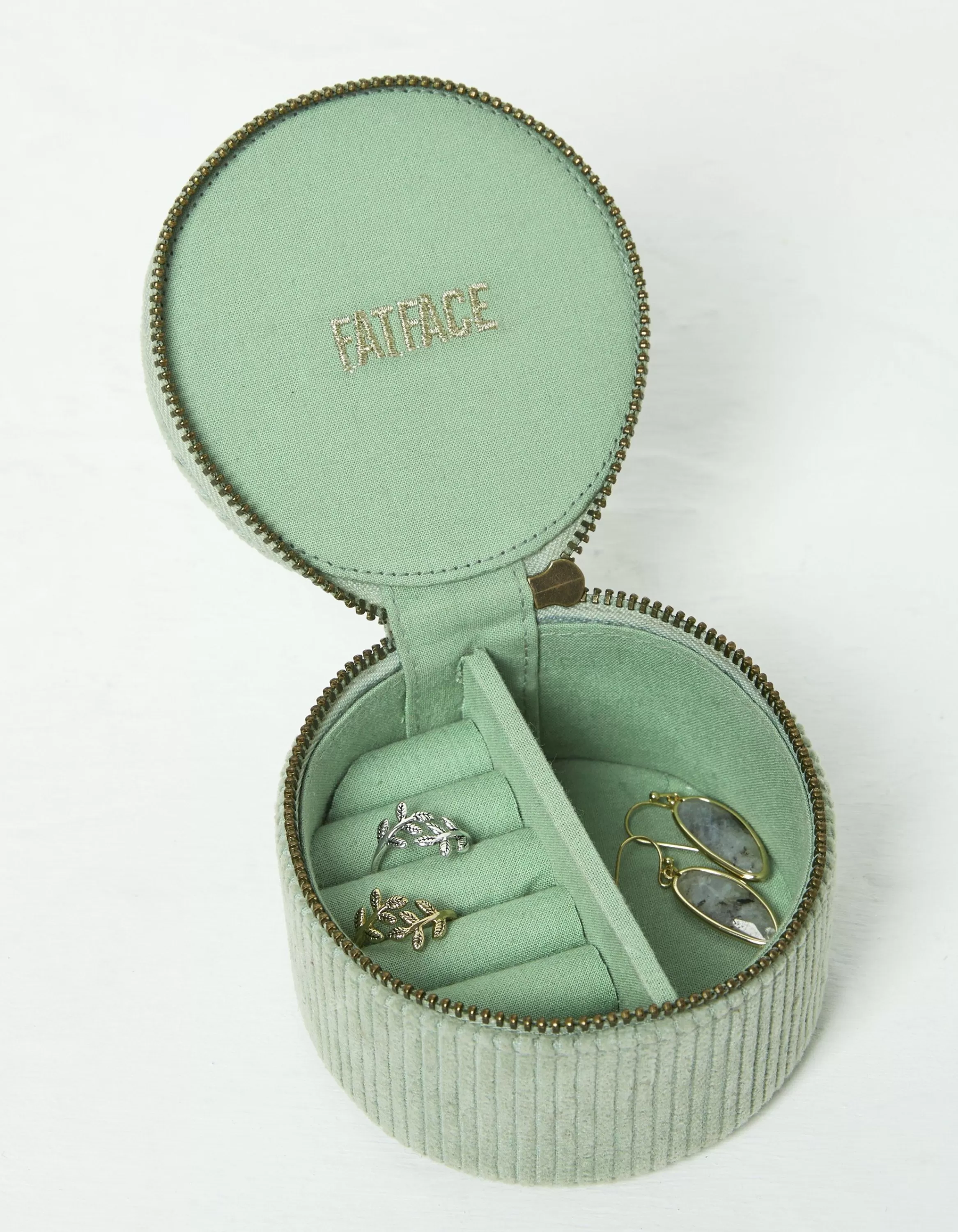 Shop FatFace Bee Travel Jewellery Box Light Green