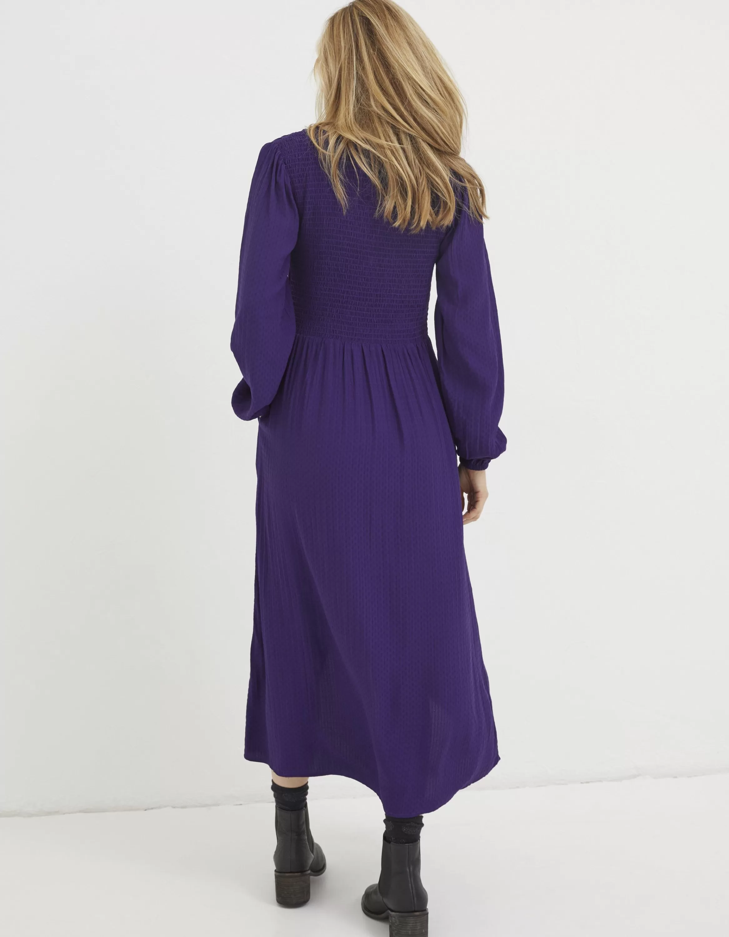 Discount FatFace Bennie Wrap Midi Dress Plum