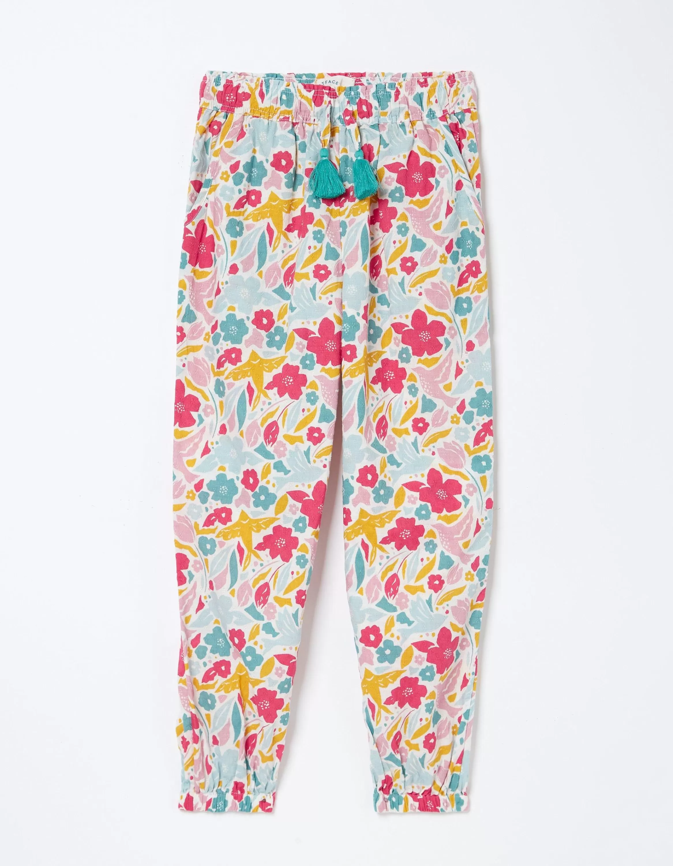 Cheap FatFace Blooms Cuffed Beach Trousers Multi Colour