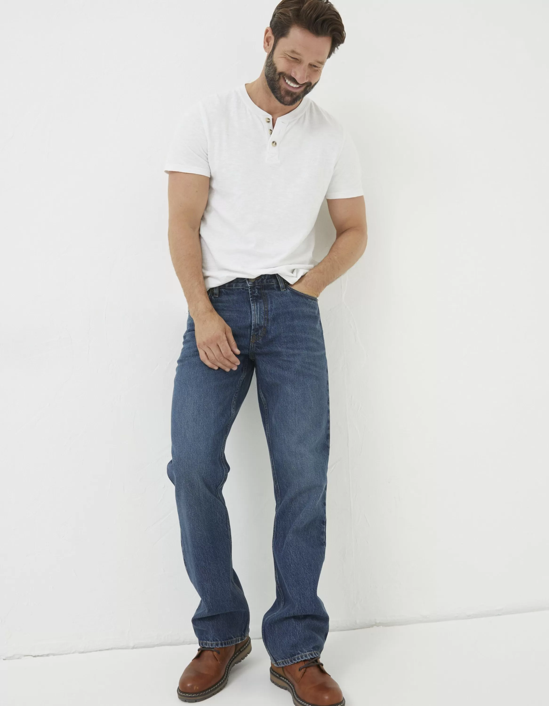 Online FatFace Bootcut Jeans Indigo Blue