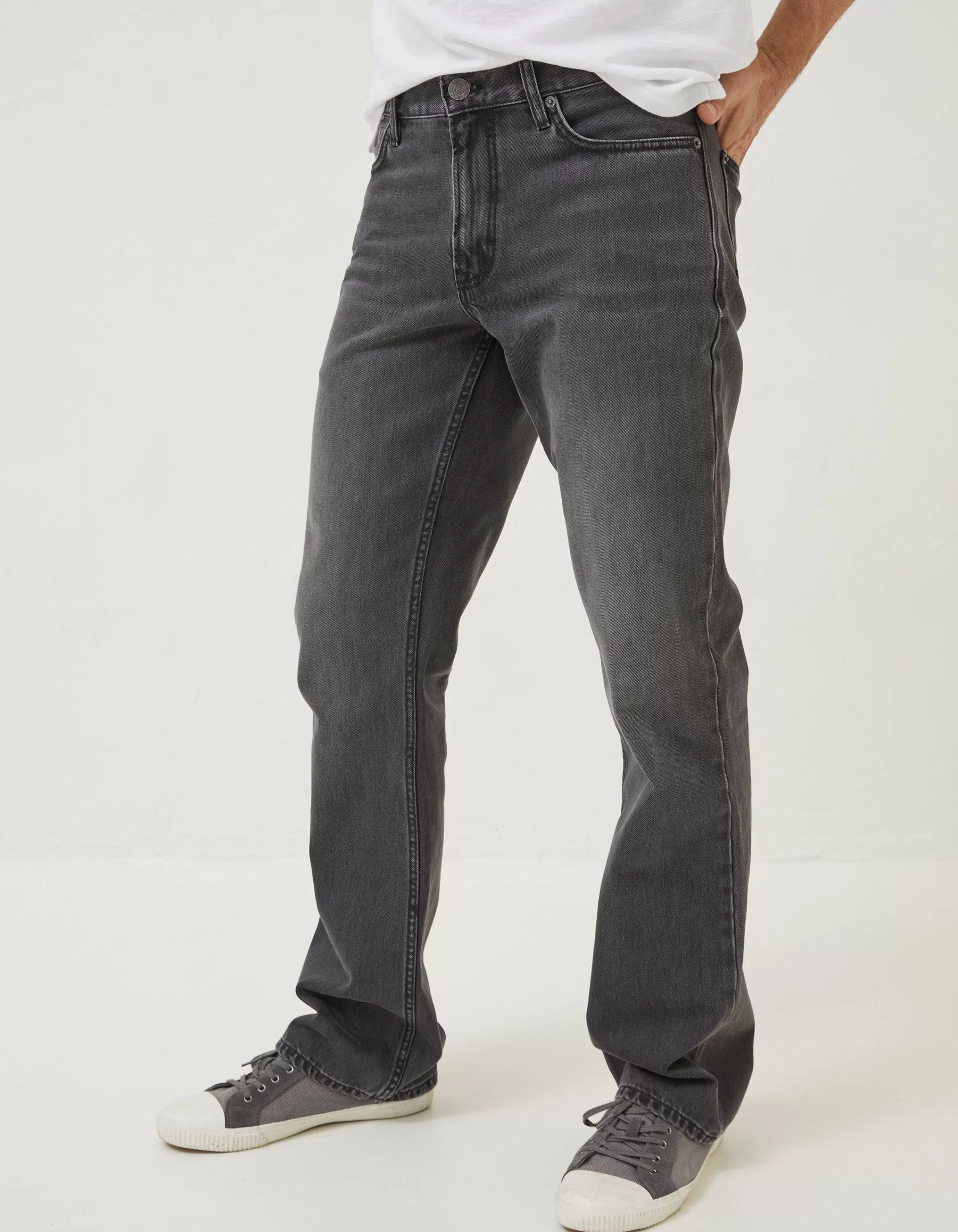 Sale FatFace Bootcut Wash Jeans Grey