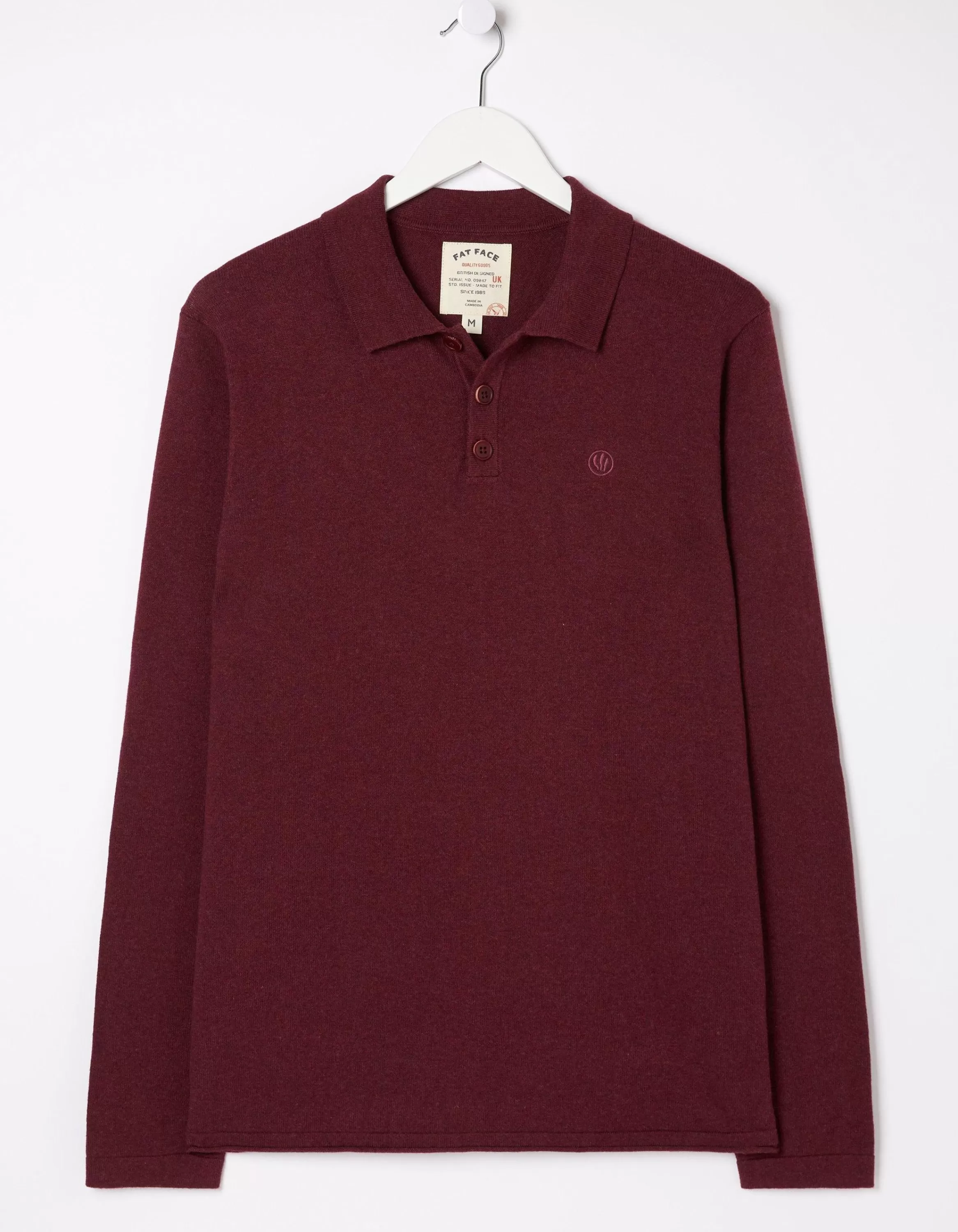 Outlet FatFace Braunton Collared Jumper Plum