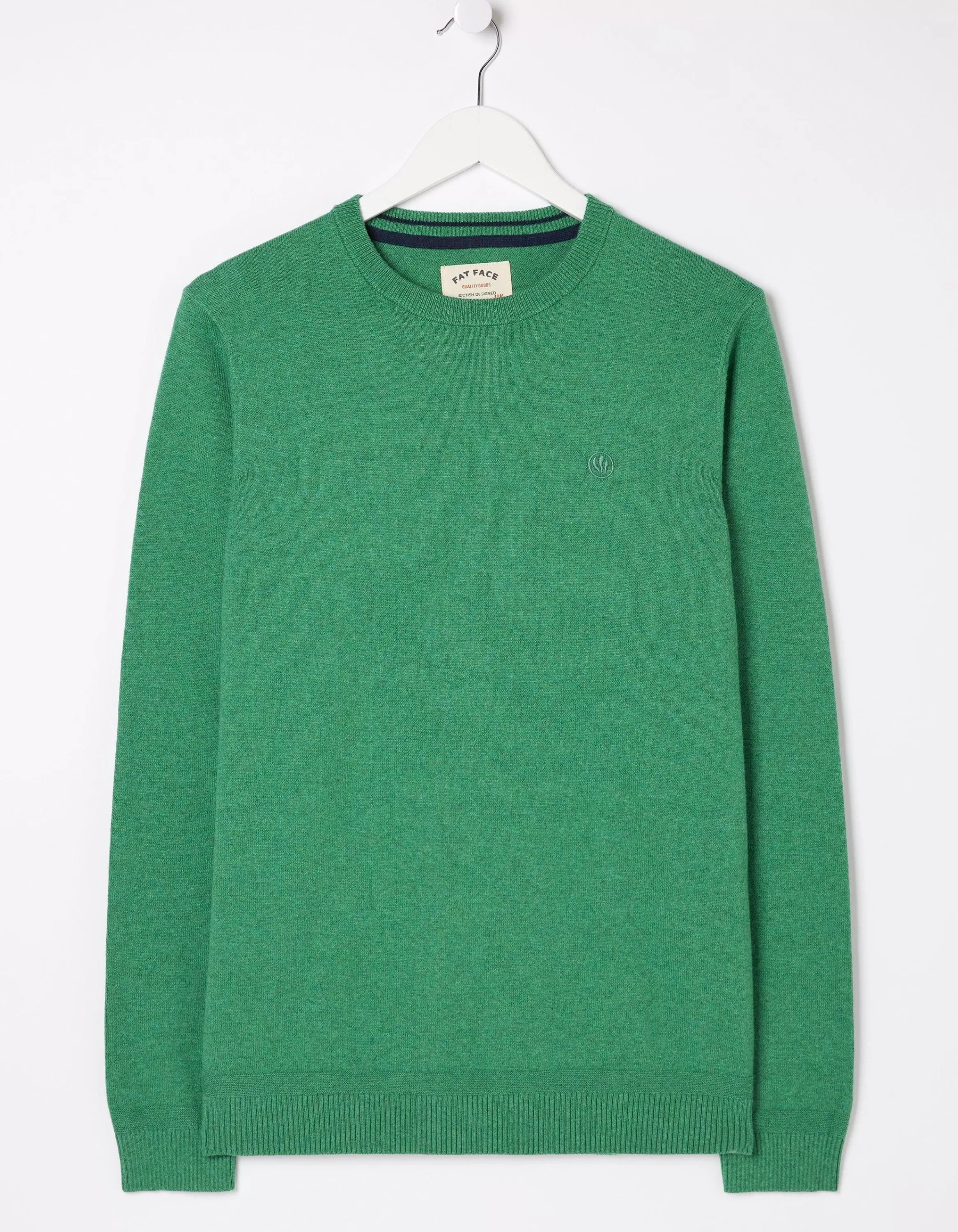 Discount FatFace Braunton Crew Jumper Green