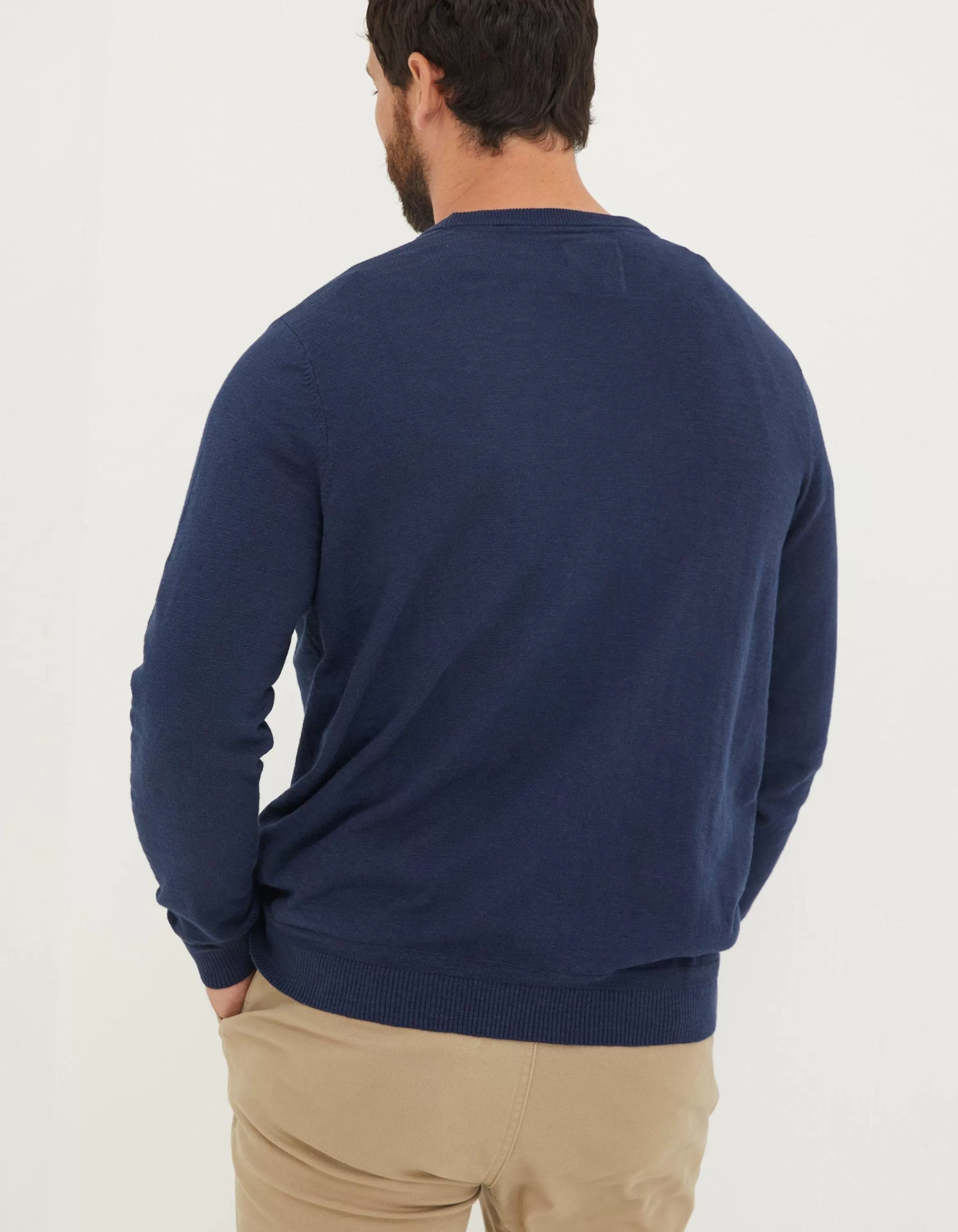 Sale FatFace Braunton Crew Jumper Navy