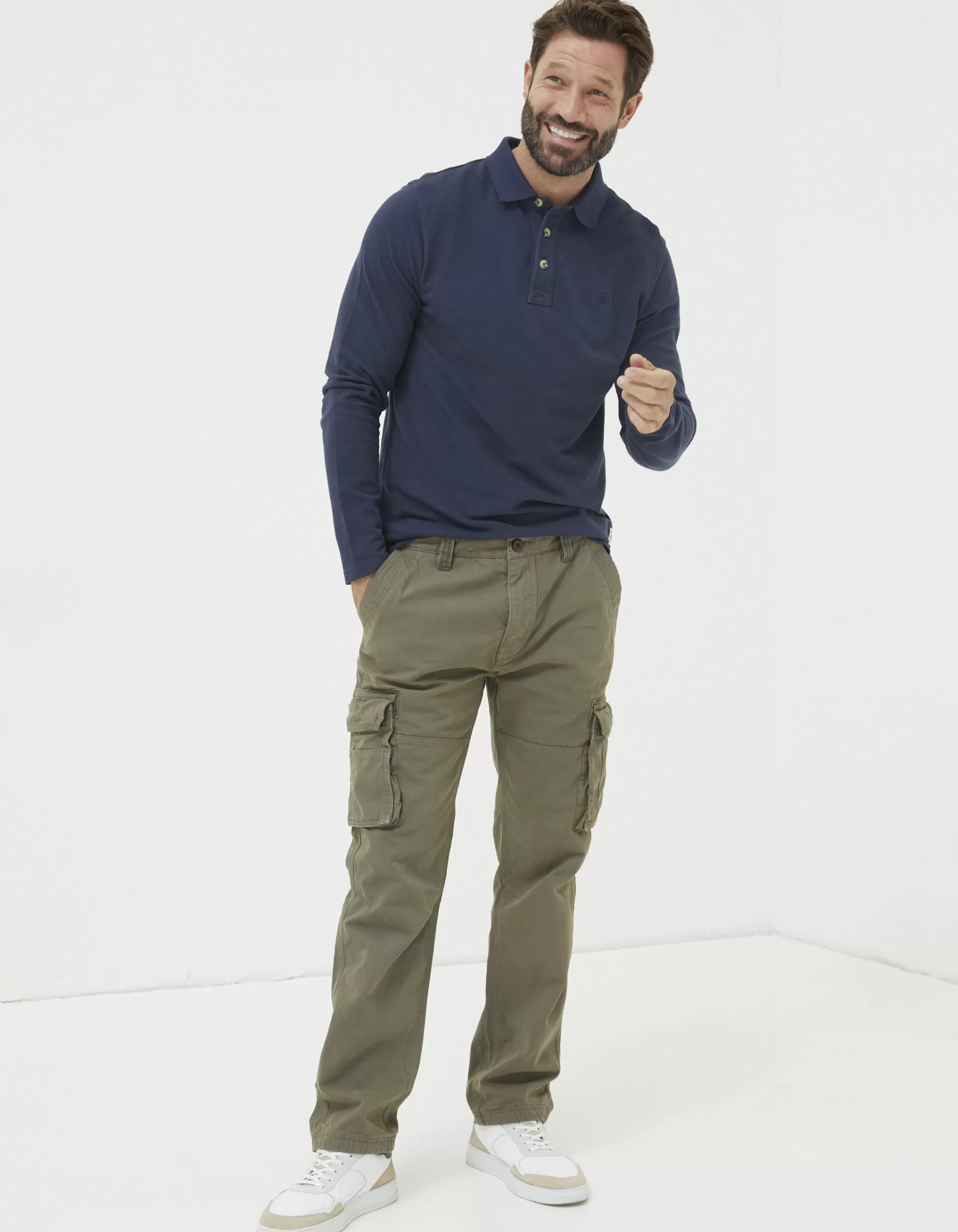 Store FatFace Breakyard Cargo Trousers Olive Green