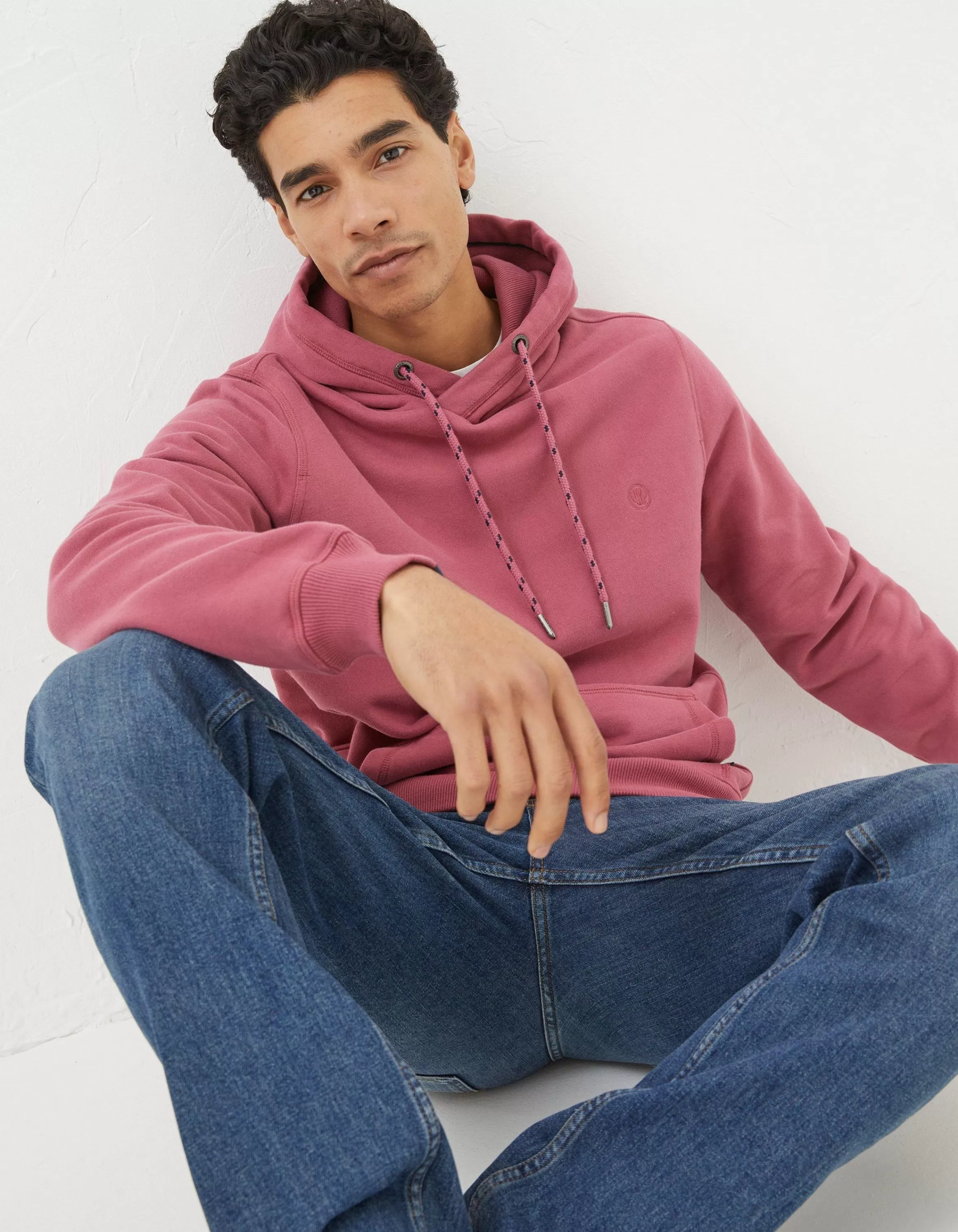 Hot FatFace Brooke Overhead Hoodie Pink