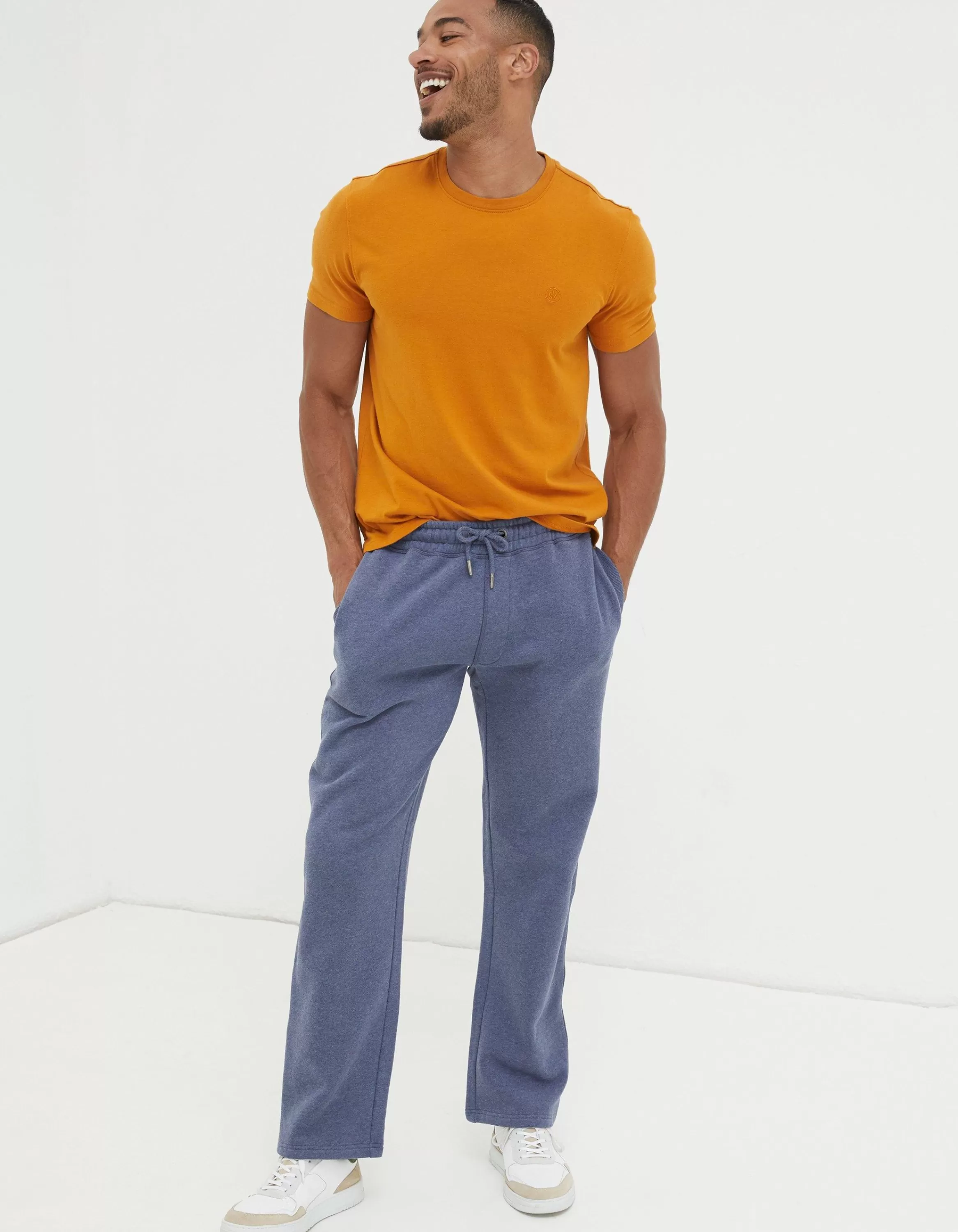 Fashion FatFace Brooke Relaxed Joggers Dusky Blue